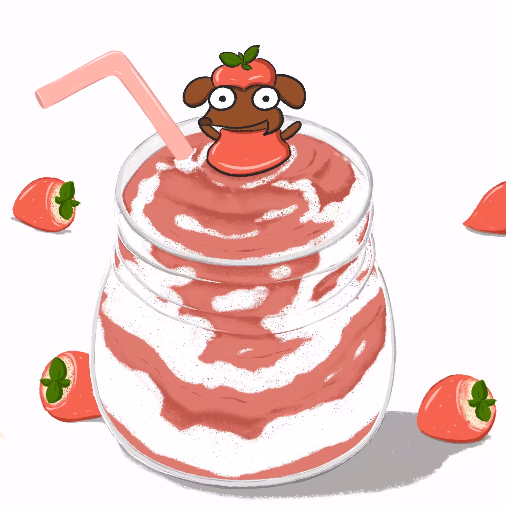 [Coffee Time With Mhatank] Strawberry Yogurt Time