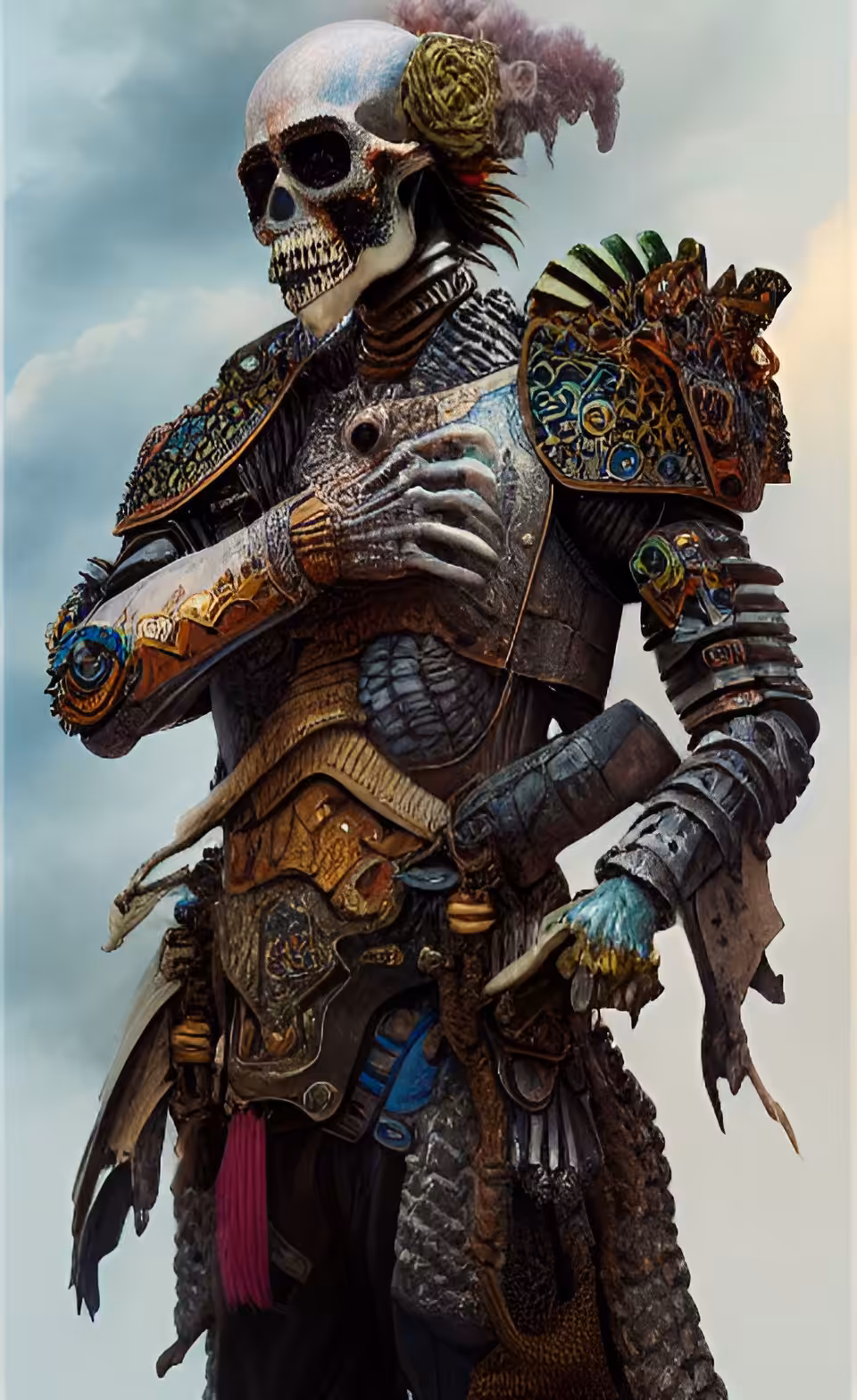 3D Warrior Skull