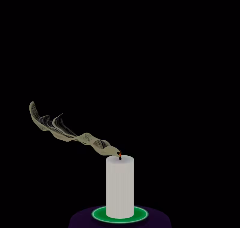 Candle in the Light Breeze #13