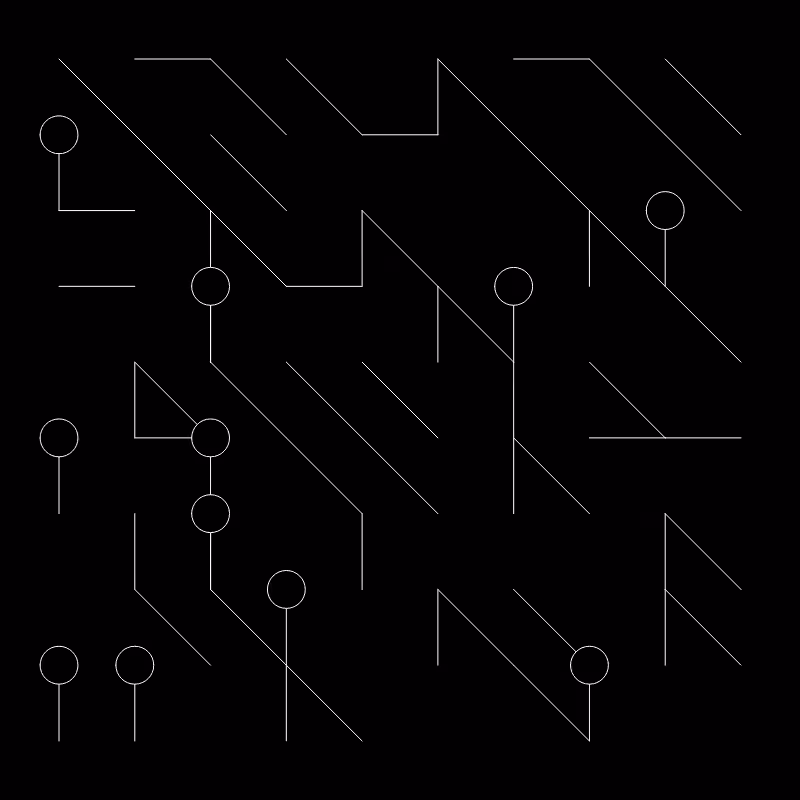 Generative Blueprint : Printed Circuit #3
