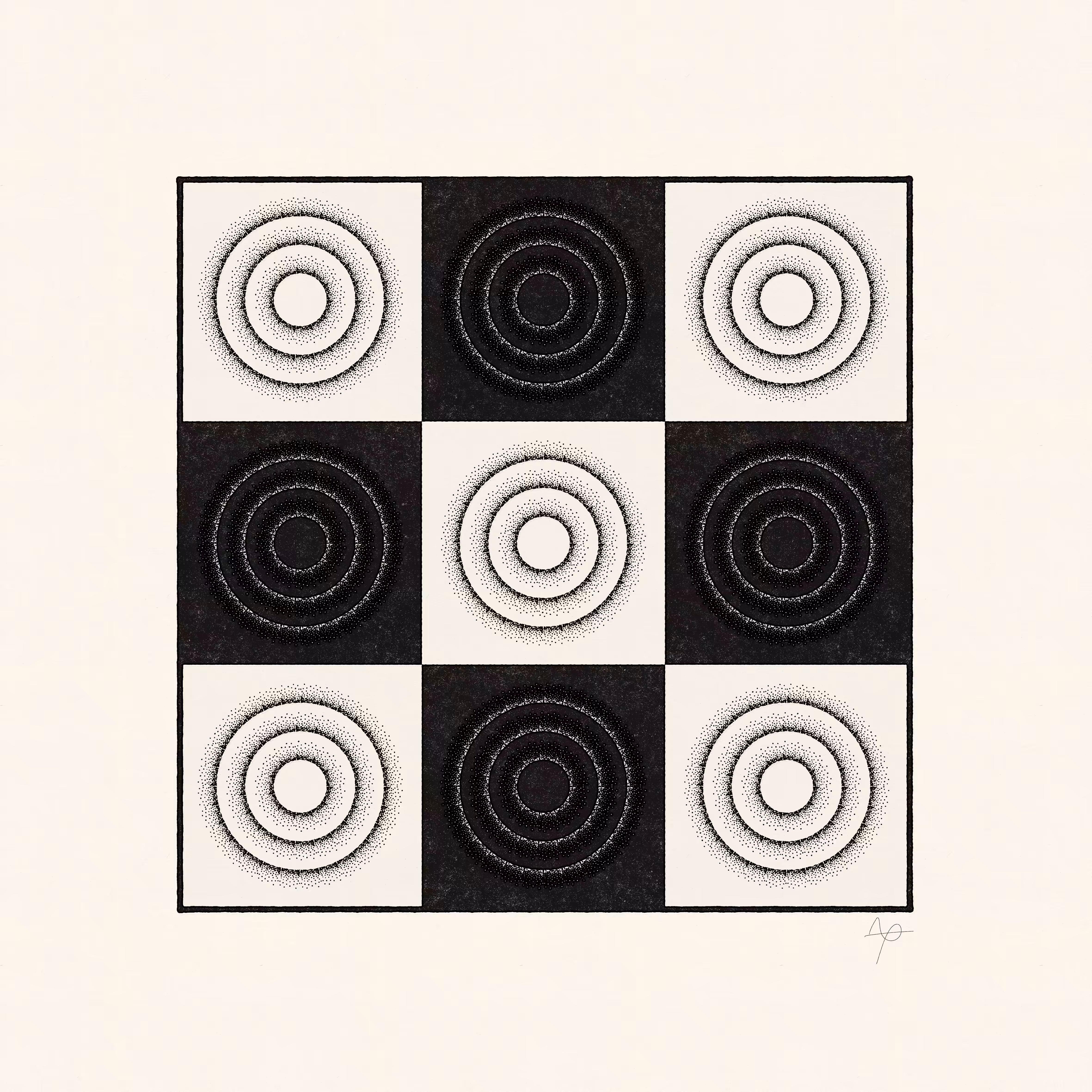 Dotwork Grid