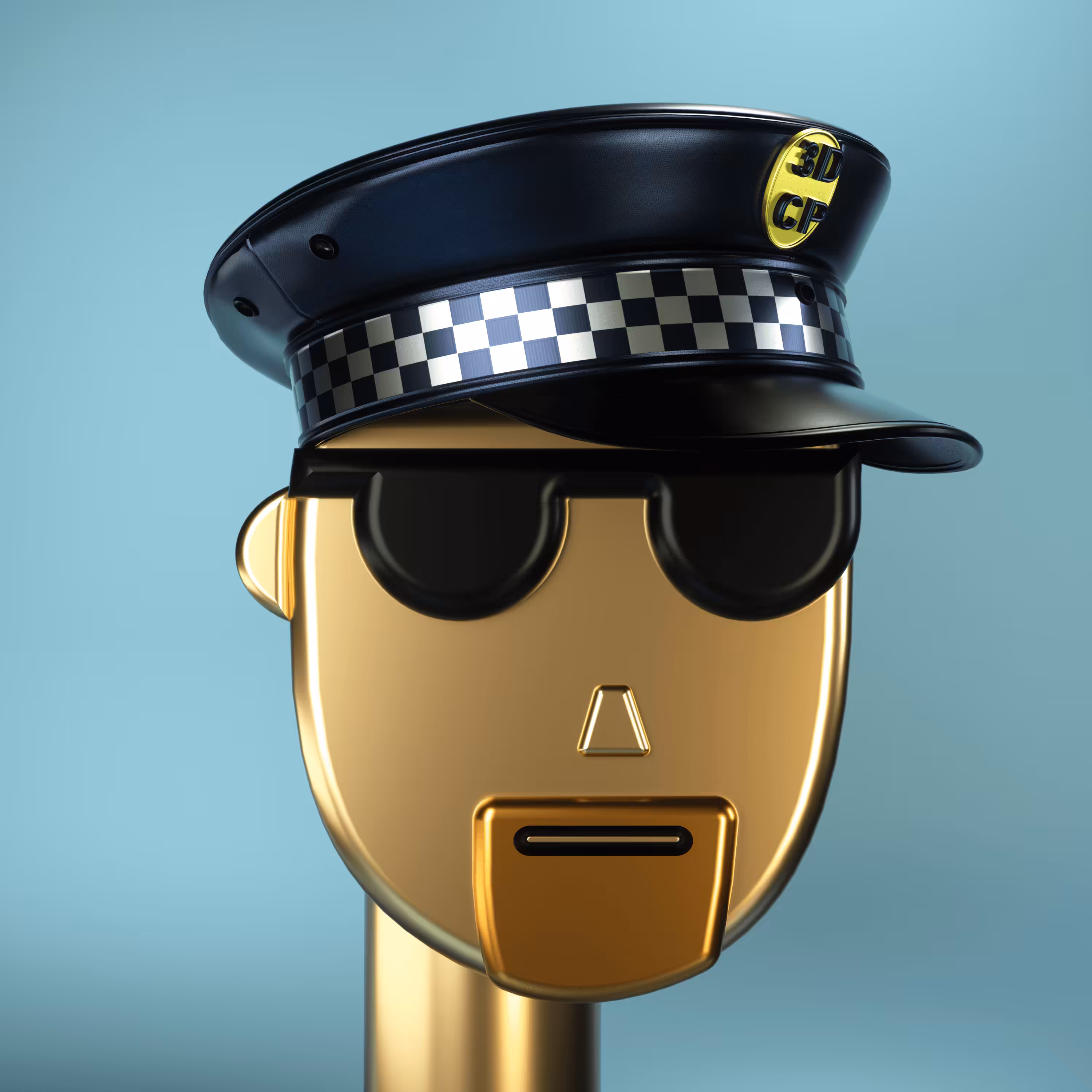 3D Chrome Punks: 3D Chrome Punk #0094