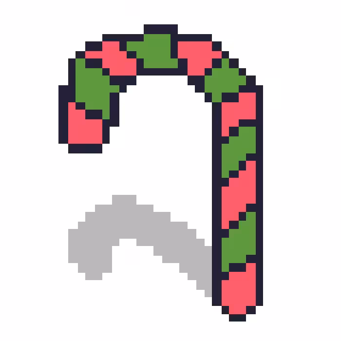 Candy Cane Pink-Green