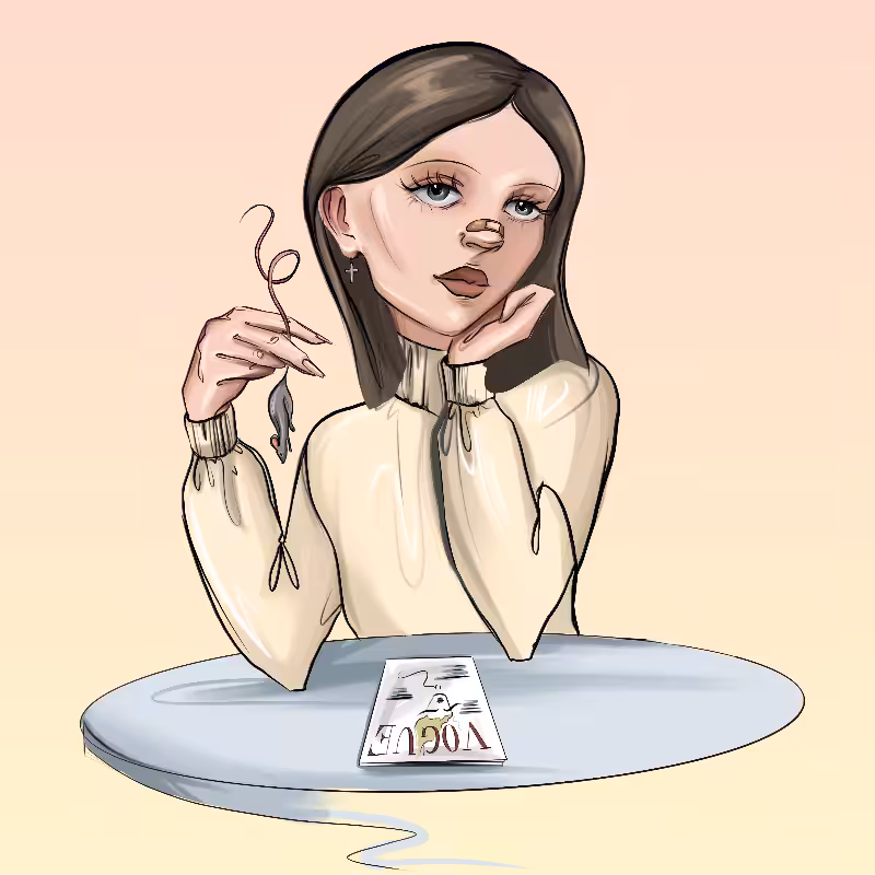 Girl at the table #23