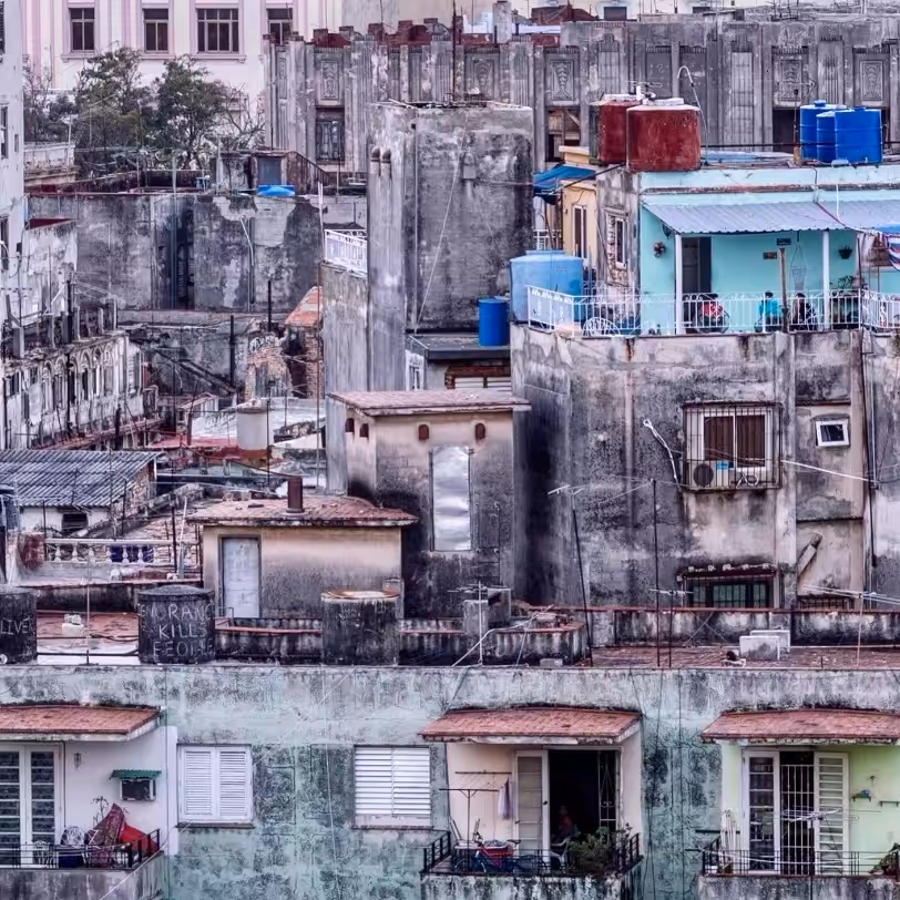 Roofs of Havana, Cuba