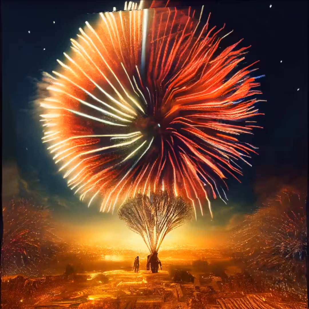 Happy tree x002 - firework 