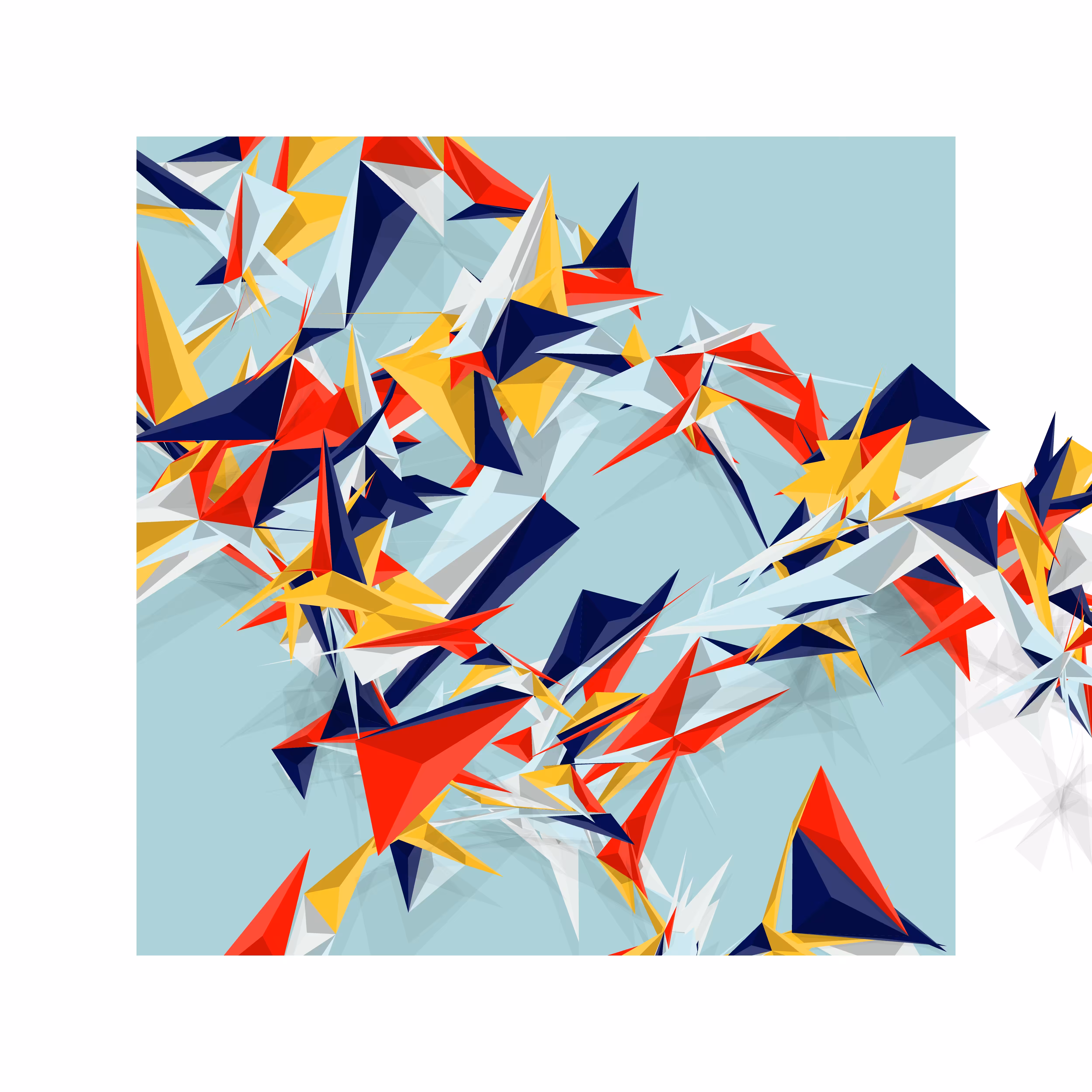 Paradise Birds Mondriaan 1