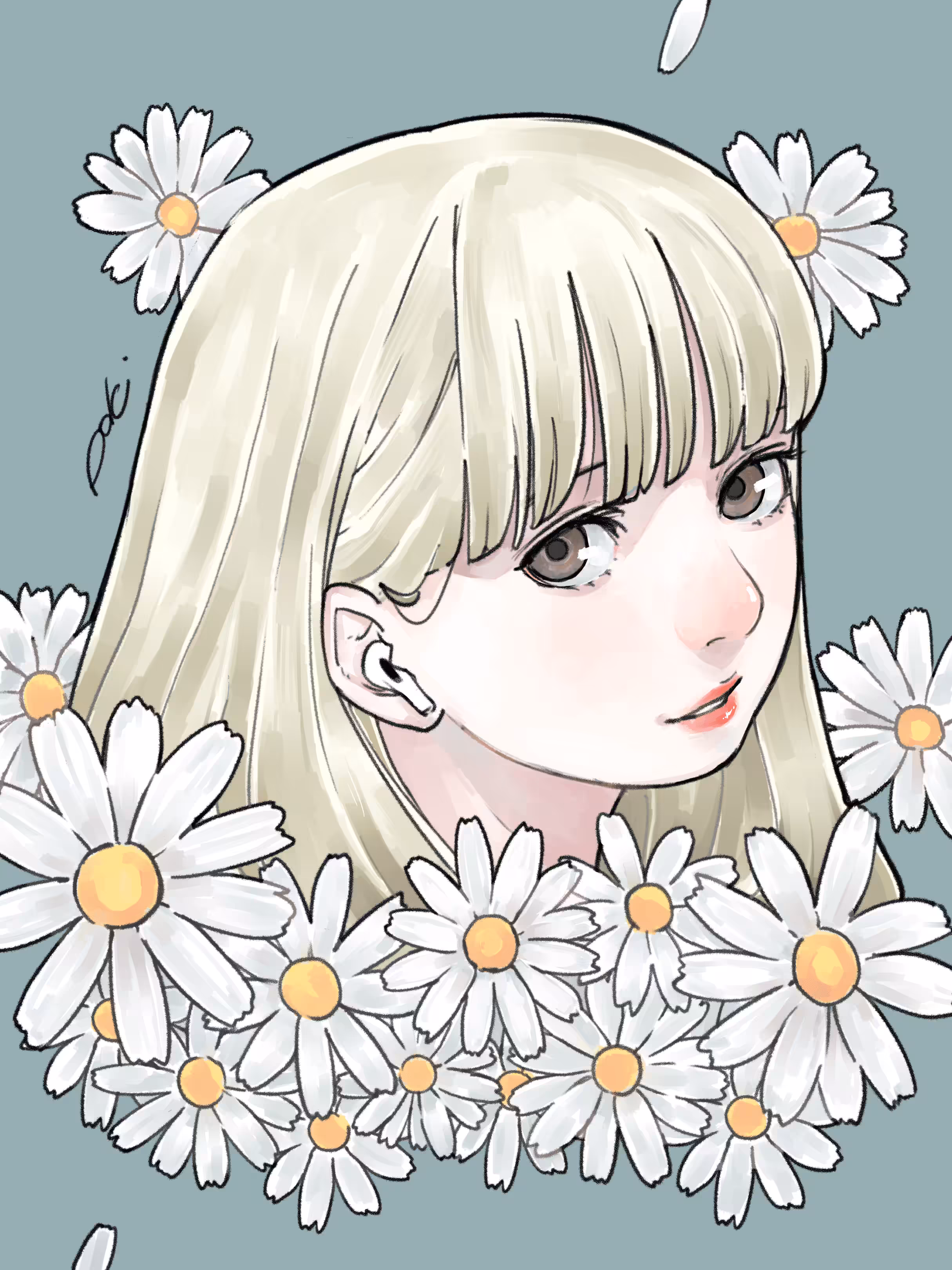 A flower girl
