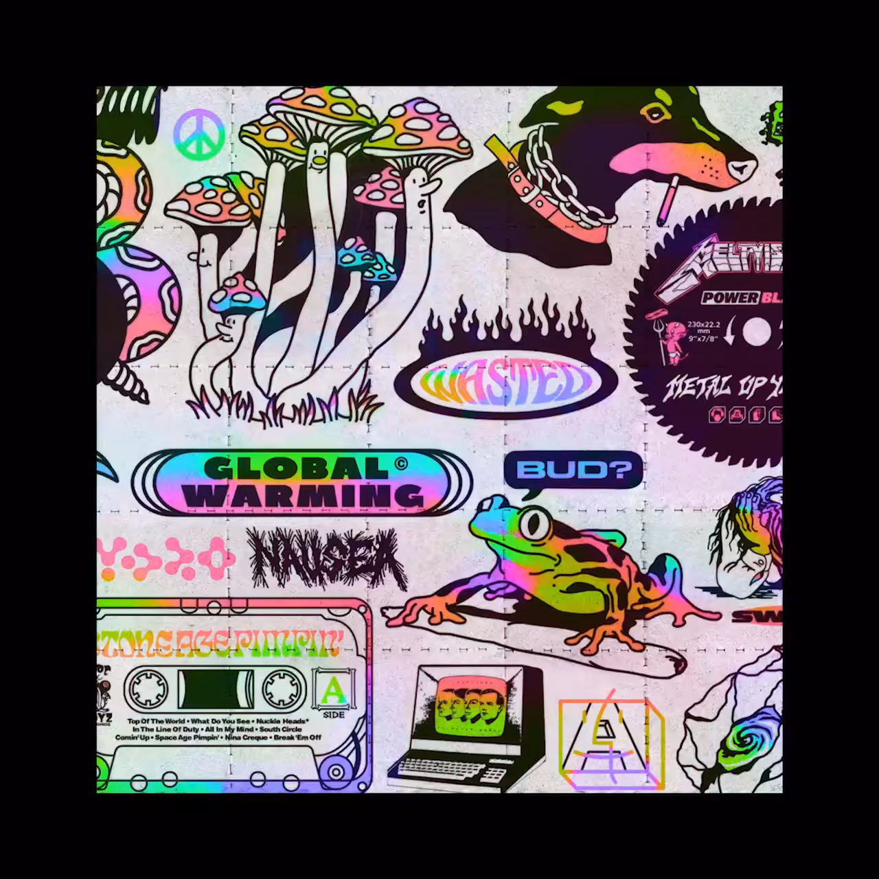 3XVISIONWAVE : Beach Mold Blacklight Spin Sequence_03