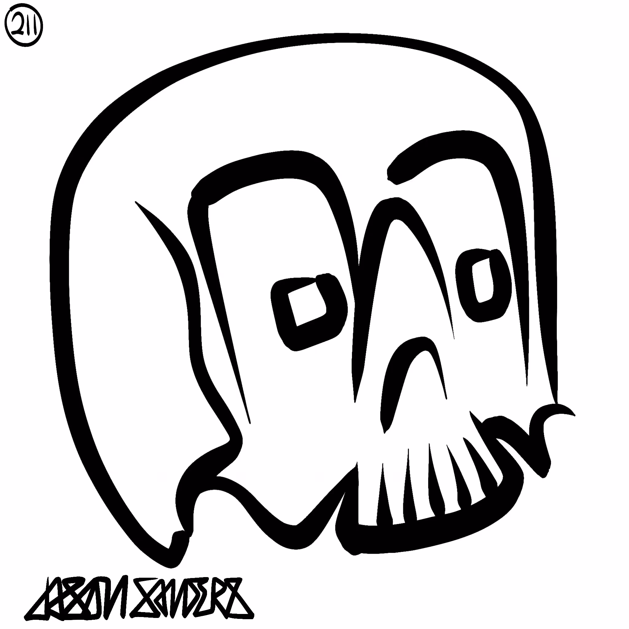 Skull Lines “Fifty-Four” By DrainedEye | #211