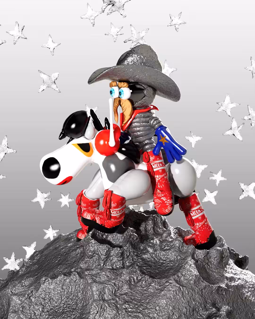 Cowboy on Horse