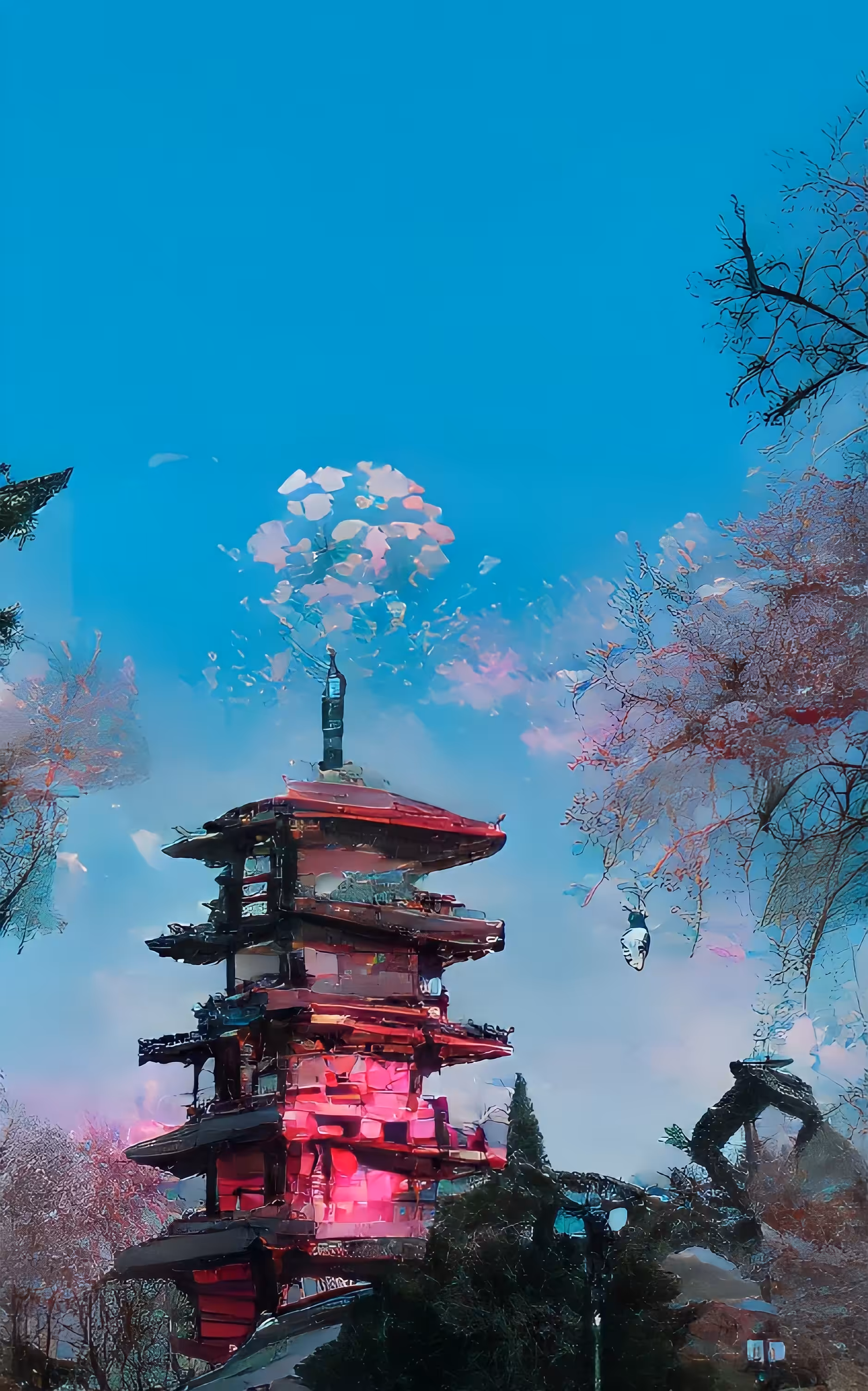 Cherry Blossom Temple