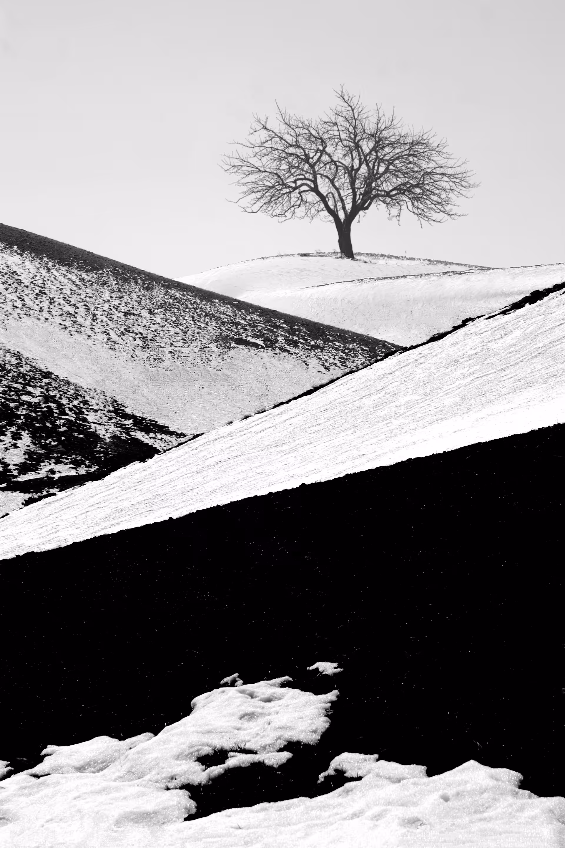 Snowy hills