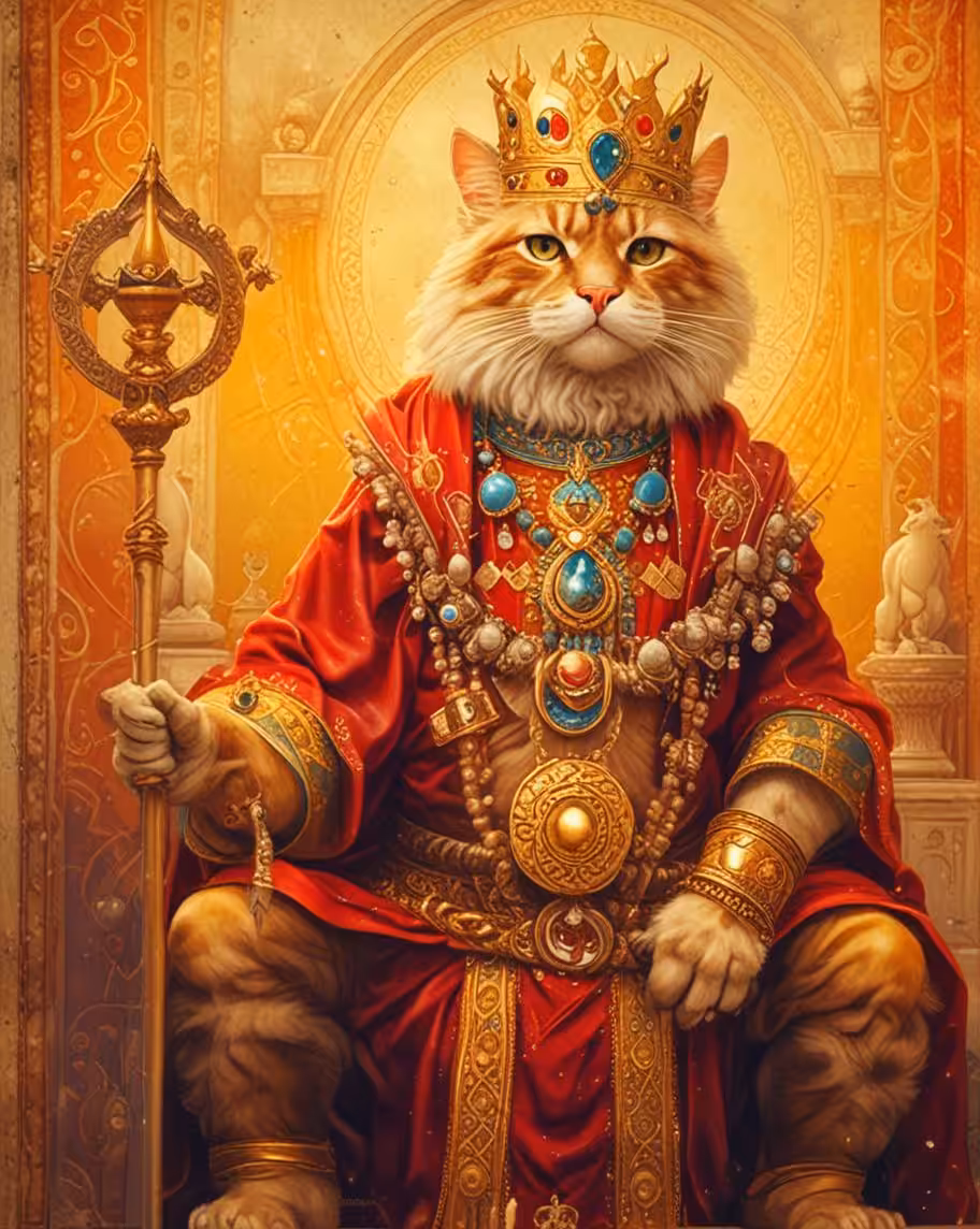 Cute king cat❤😍