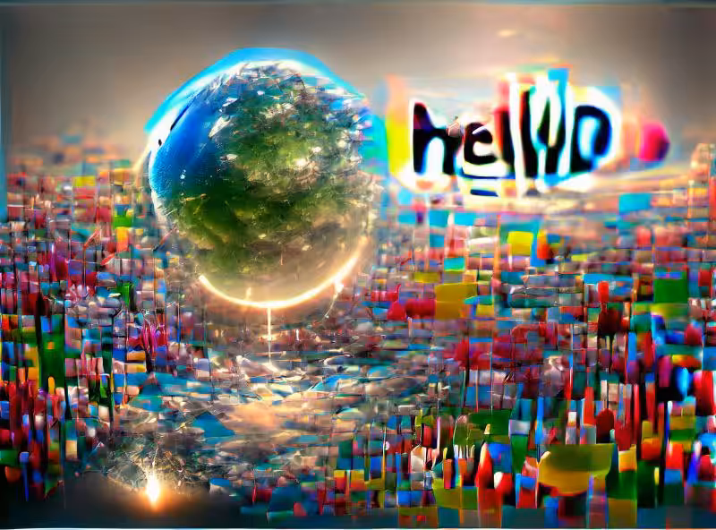 Abraham's First Works: Hello world
