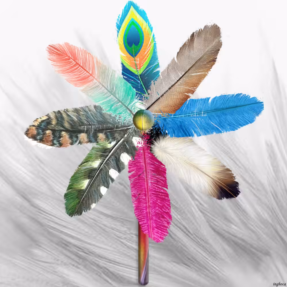 pinwheel 34 feathers