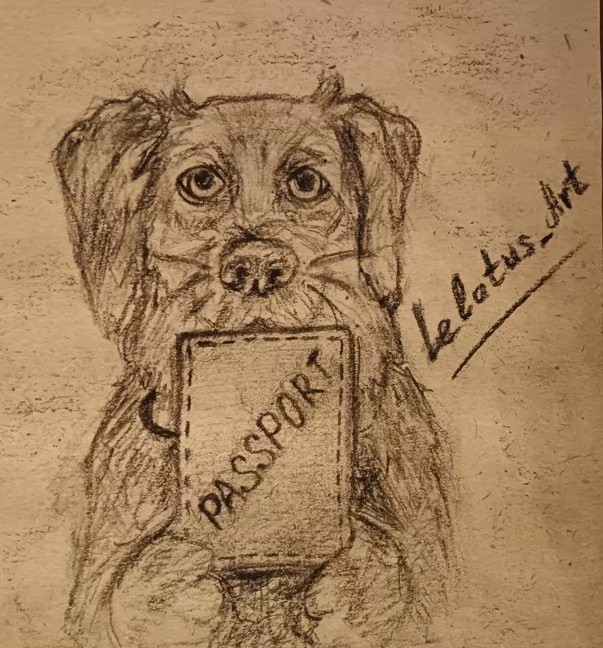 Charcoal Inktober 2024: Day 7 "Passport" Паспорт