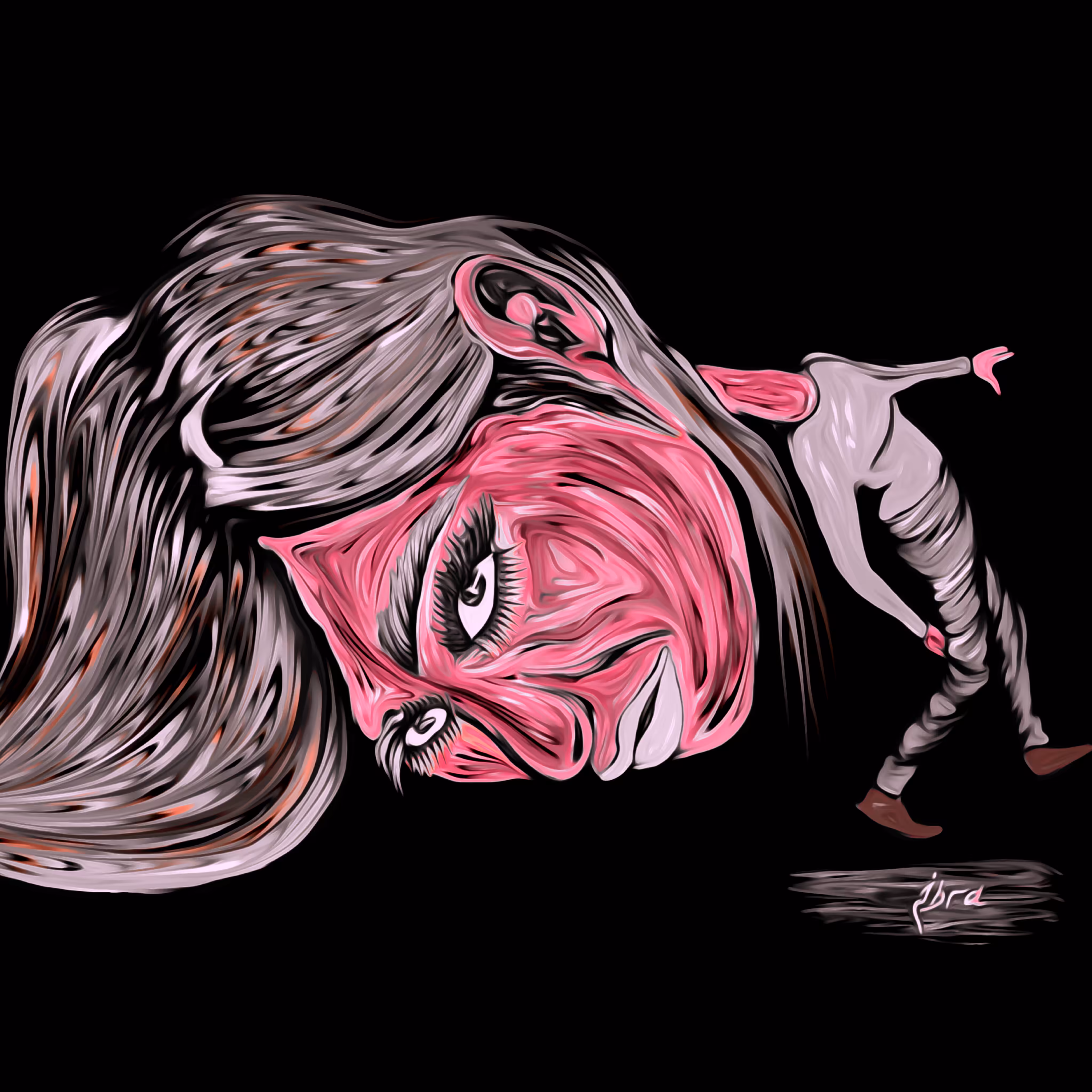Her body was no longer strong enough to carry her head and its contents.