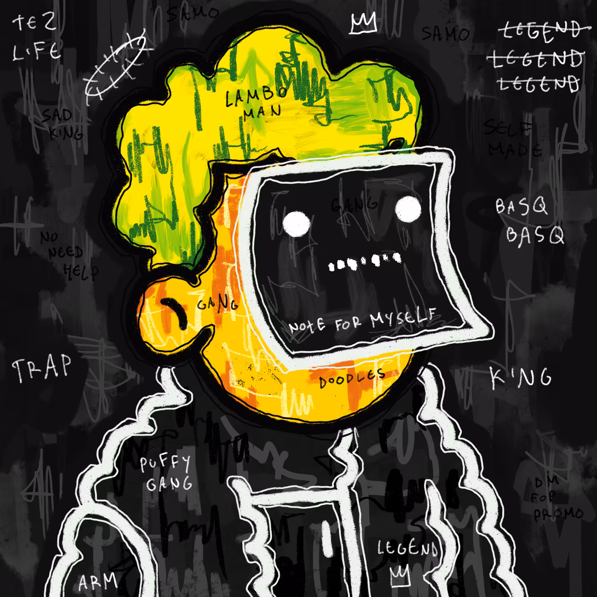 Doodlesquiat #38