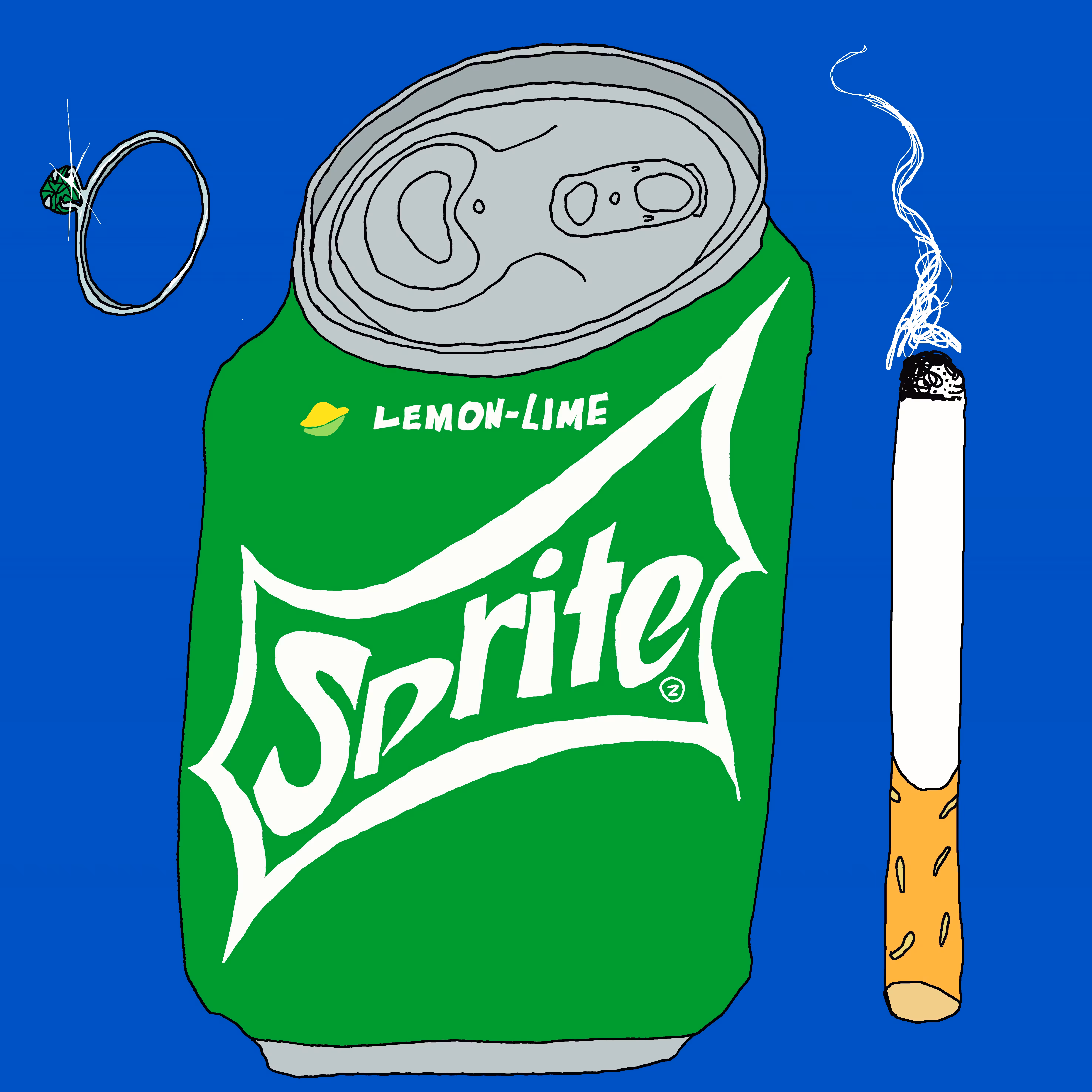 Combo Sprite + cigarrillo + diamond ring