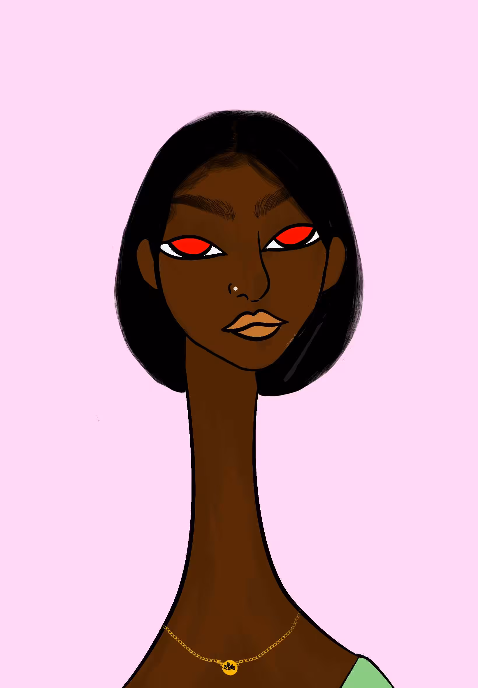 Long Neckie Ladies: Long Neckie Lady #889