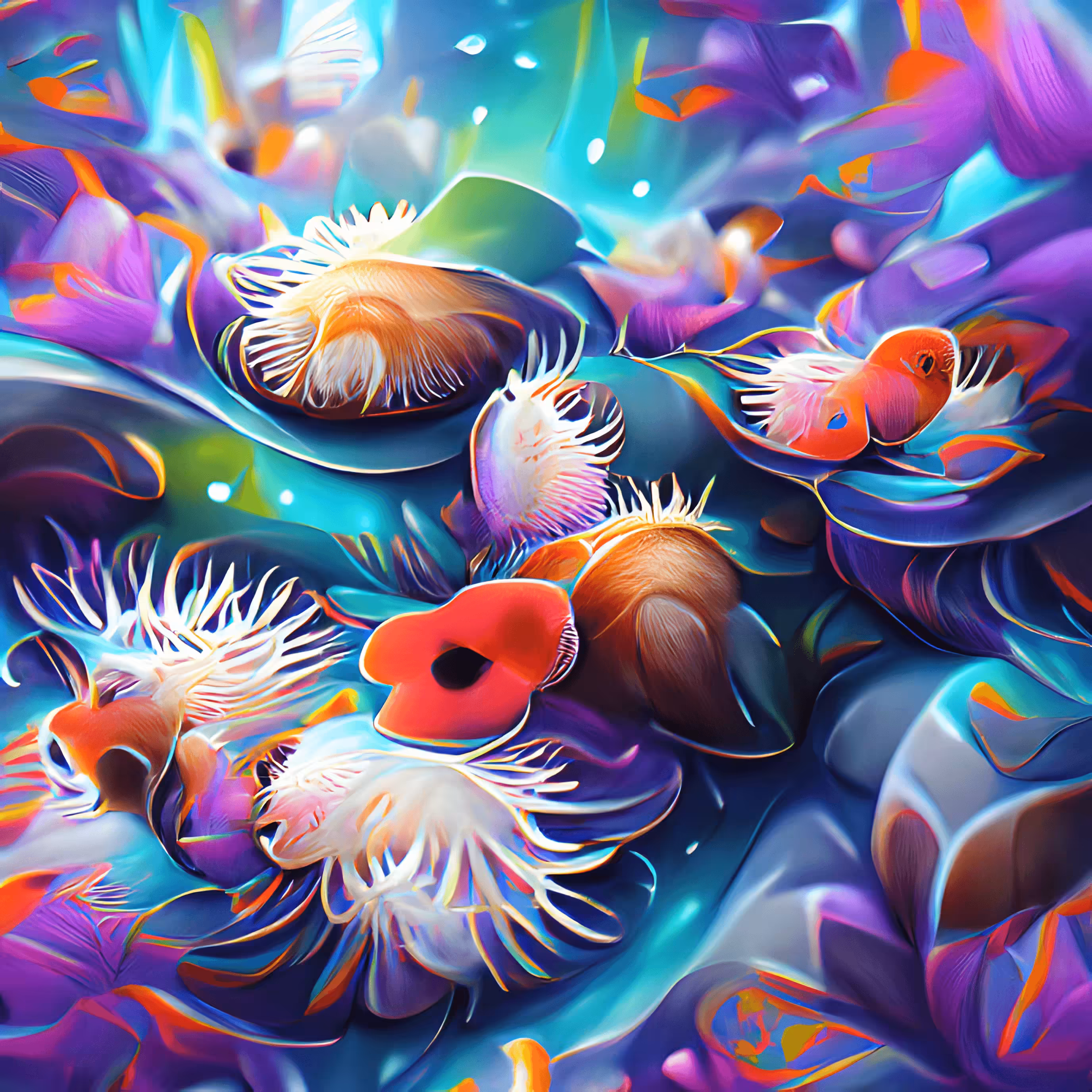 Kaleidoscope Sea Anemone