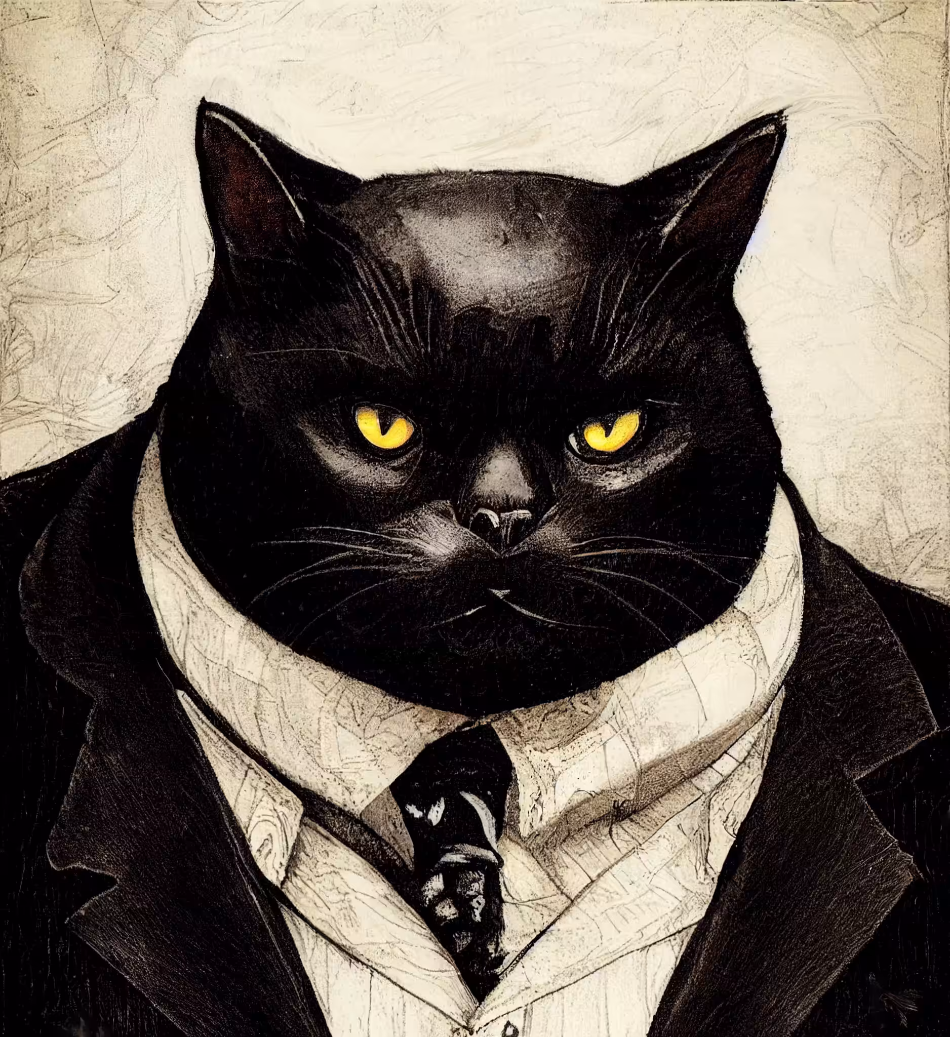 Echoes of Bulgakov: Cat behemoth