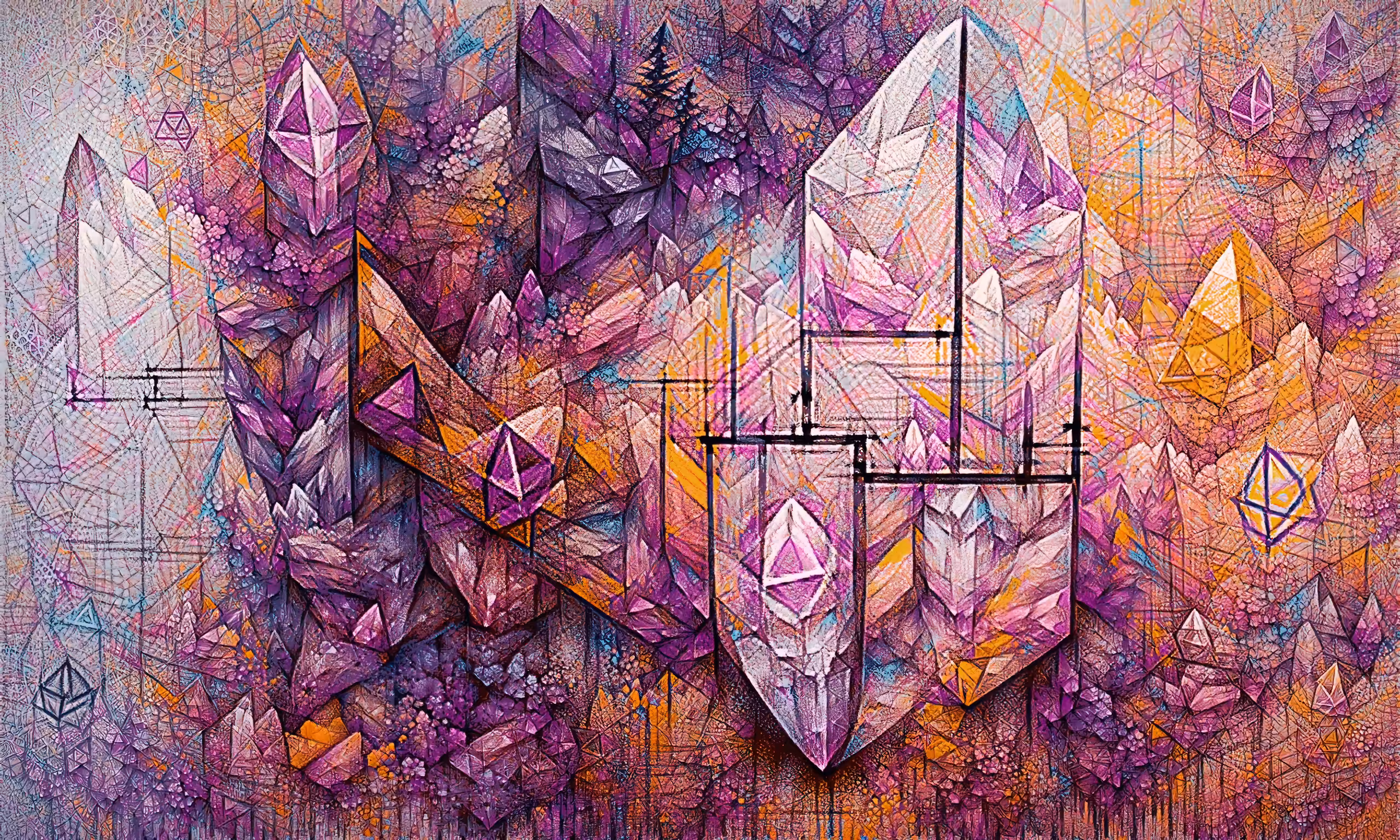 Organic Geometry - Cleansing Amethyst #1