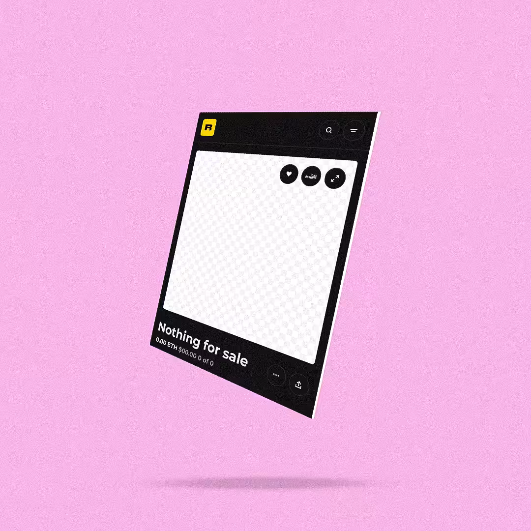 NOTHING FOR SALE - Pink 