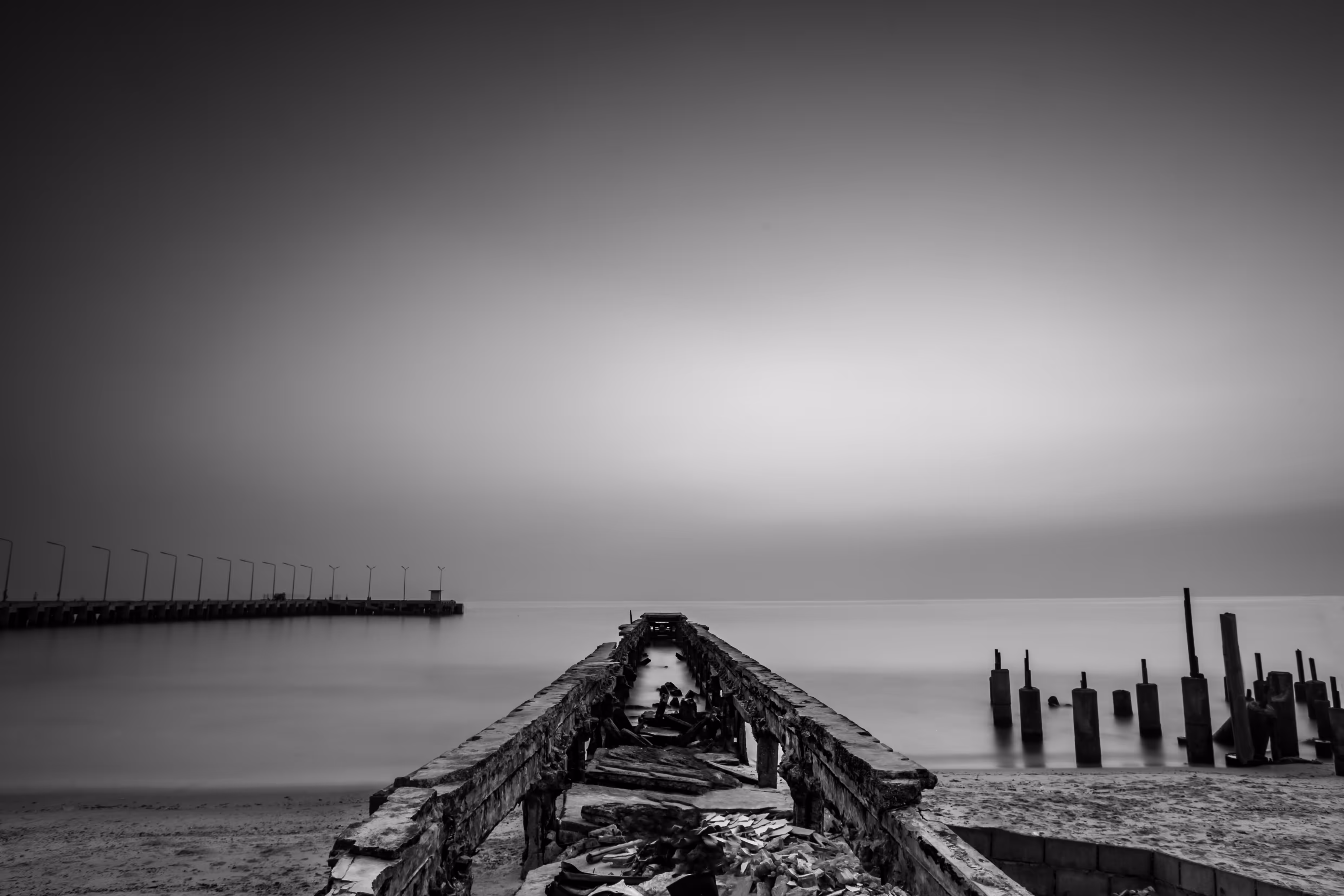 broken  jetty