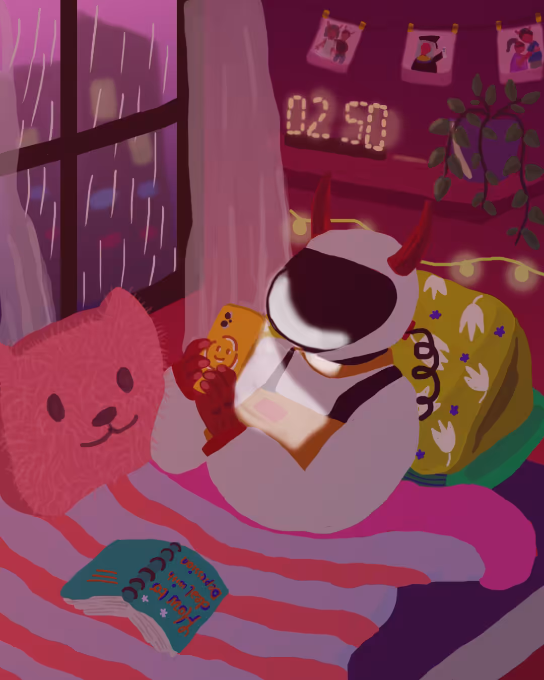 Astrovil in Bed 
