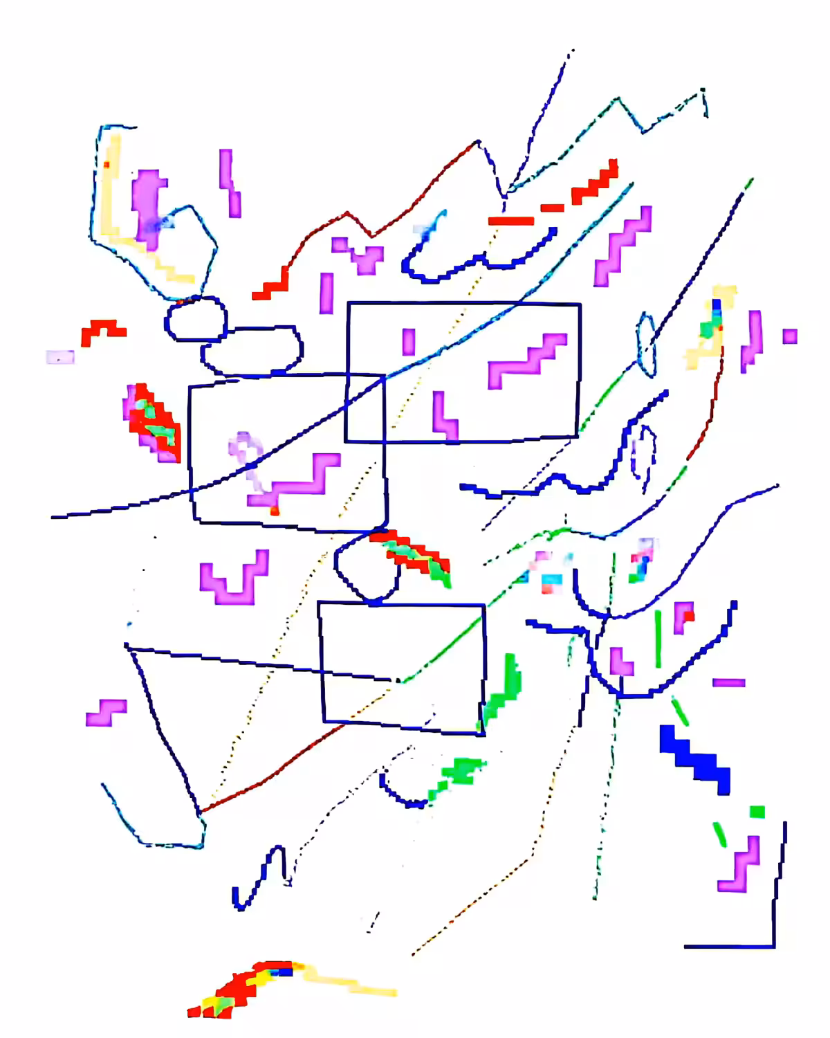lines and blocks