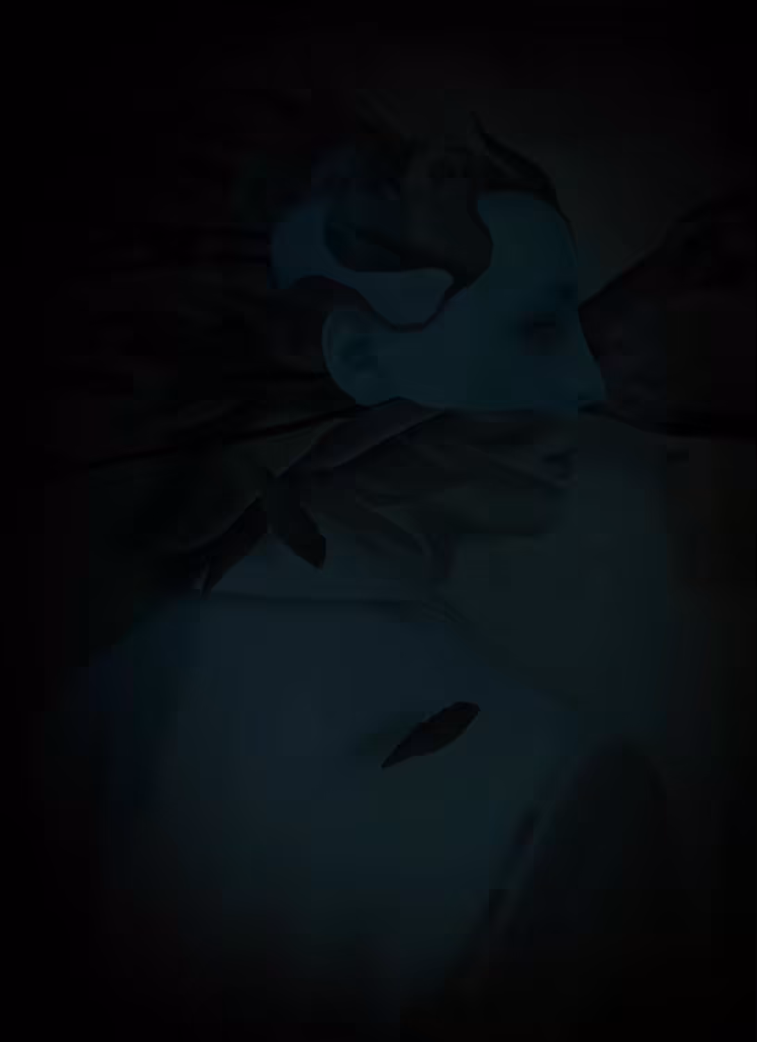 Underwater.