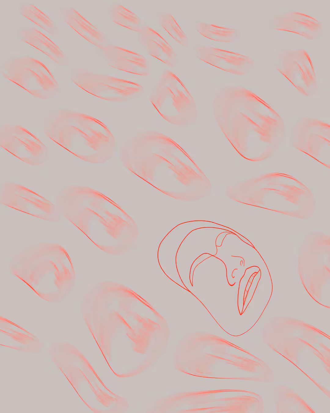 facial distortion