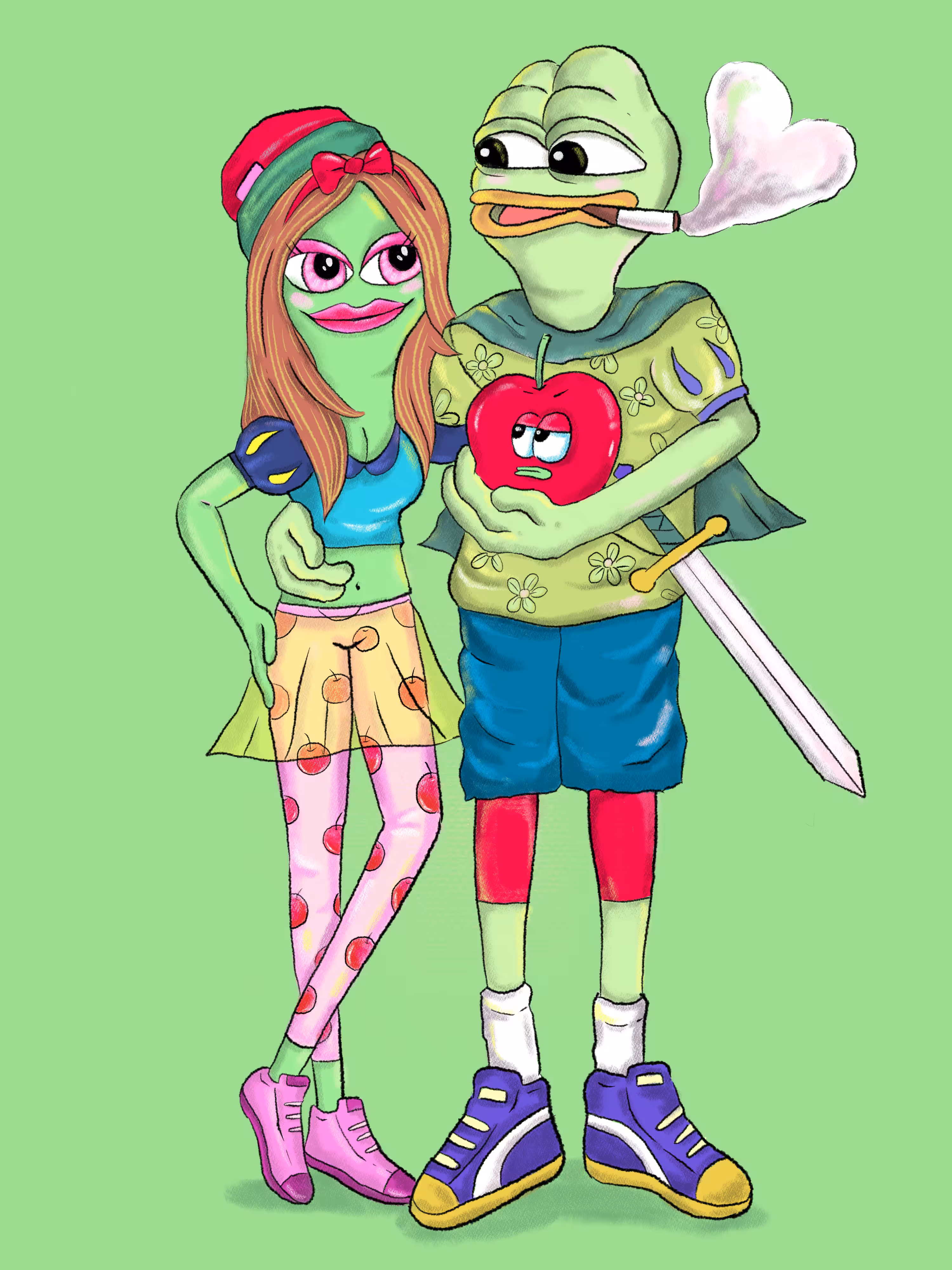 TWO FROGS