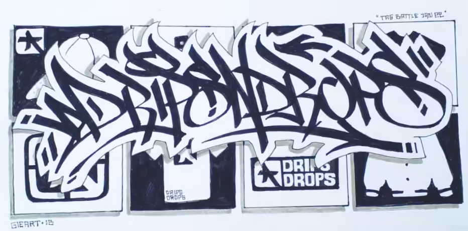 Drips on drops