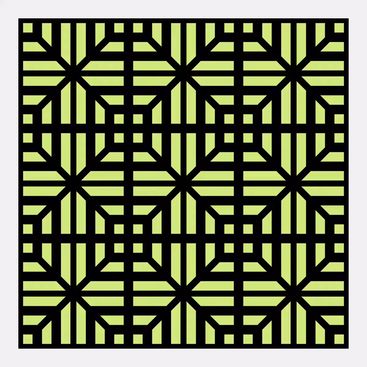 Carré Truchet - Lime