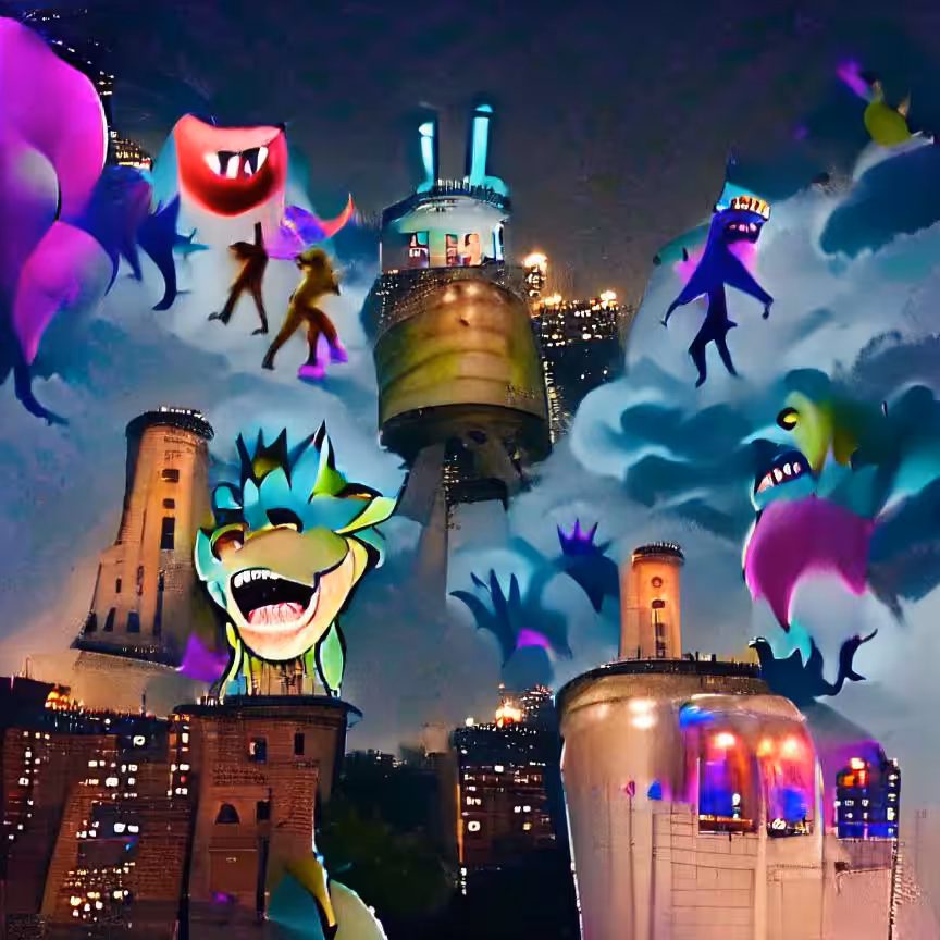 Rooftop Monster Party