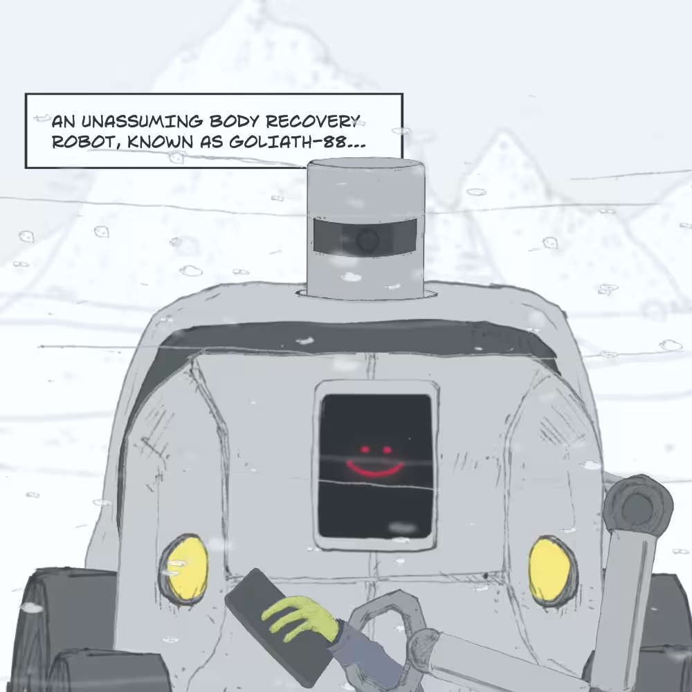 CITIZEN Issue #0 (A Brief History of the Near Future): Panel 10: Her name was Goliath-88