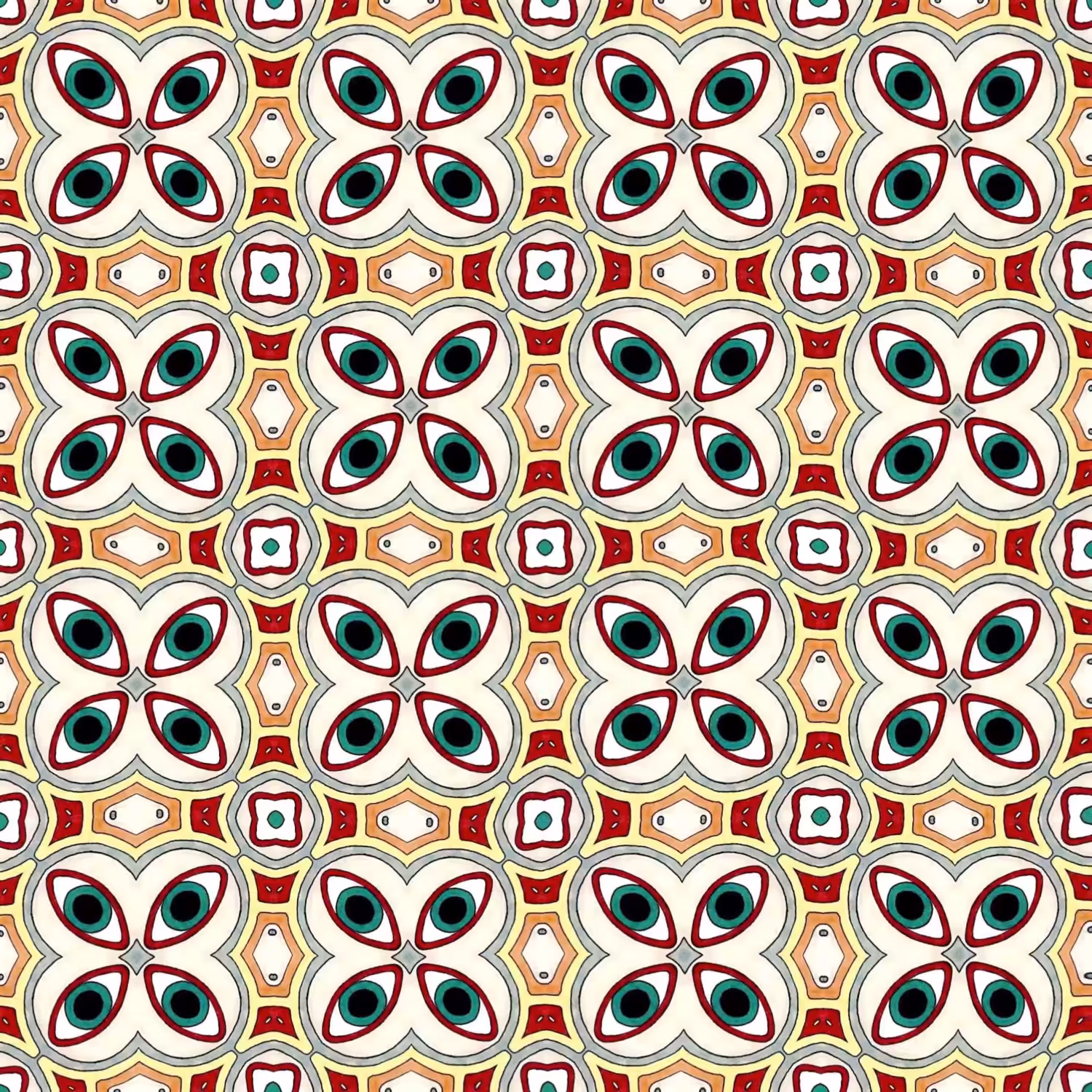 Melting Geometric Eyes