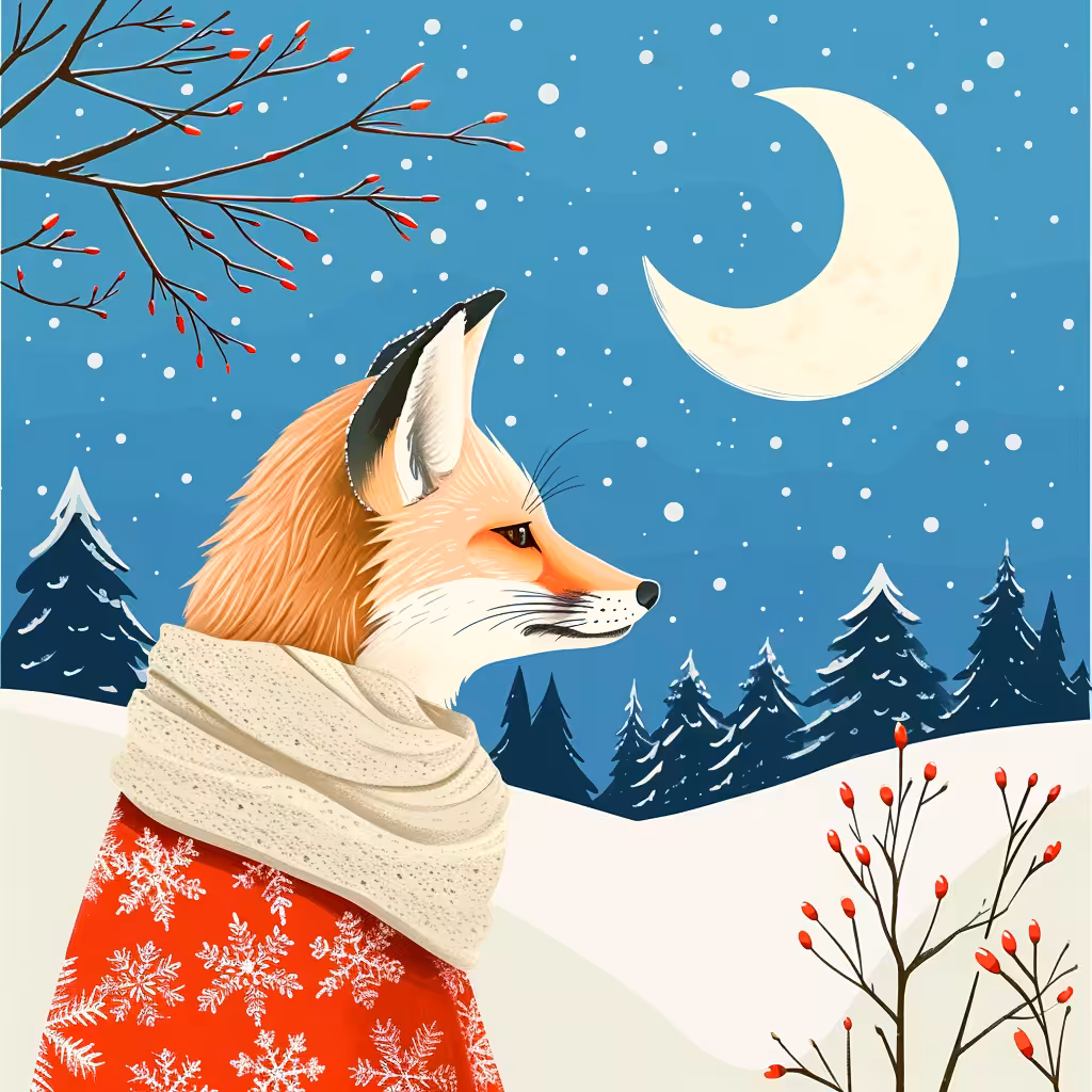 Nordic cards: The eight-tailed fox 