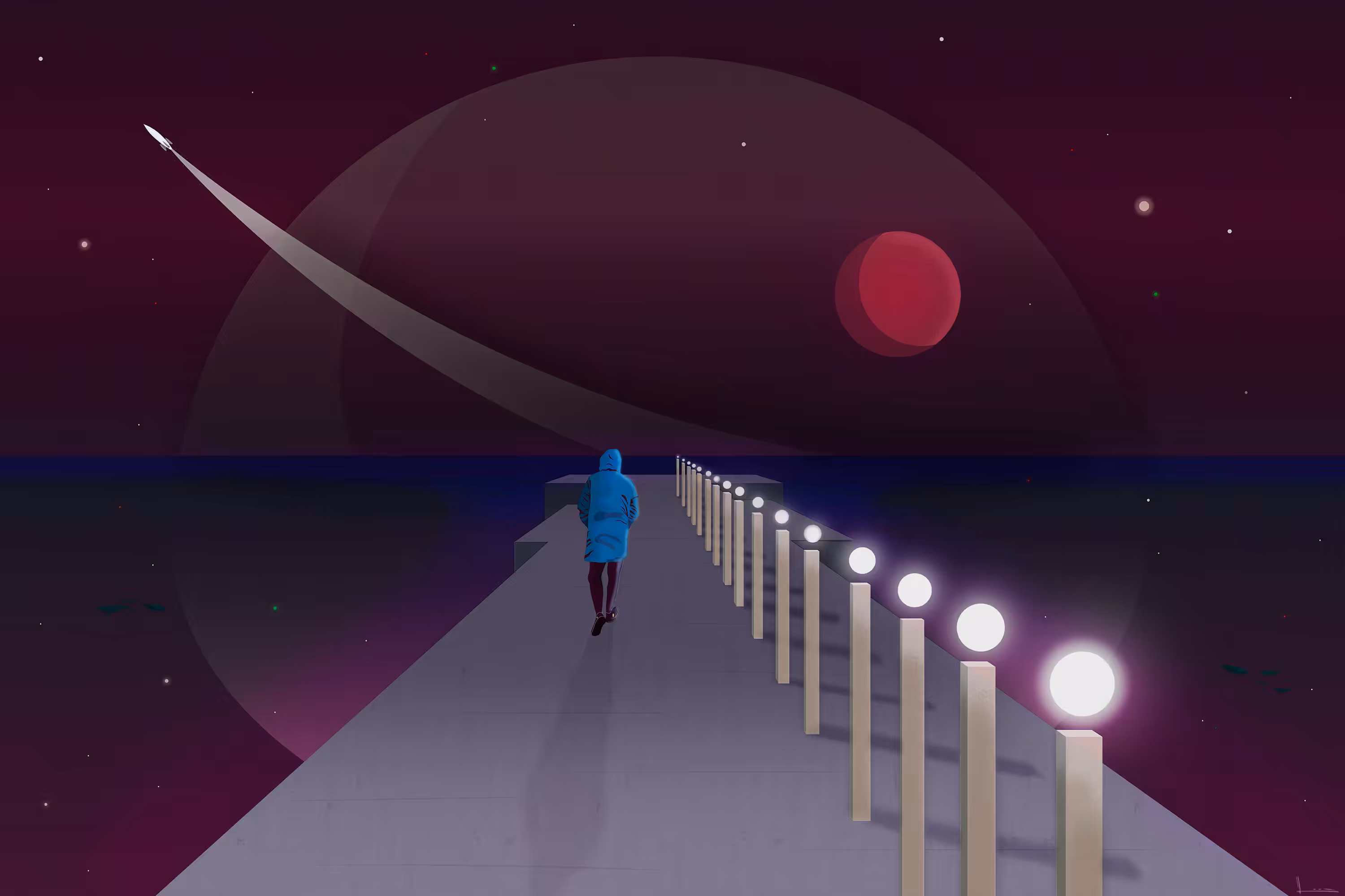 At the end of the road