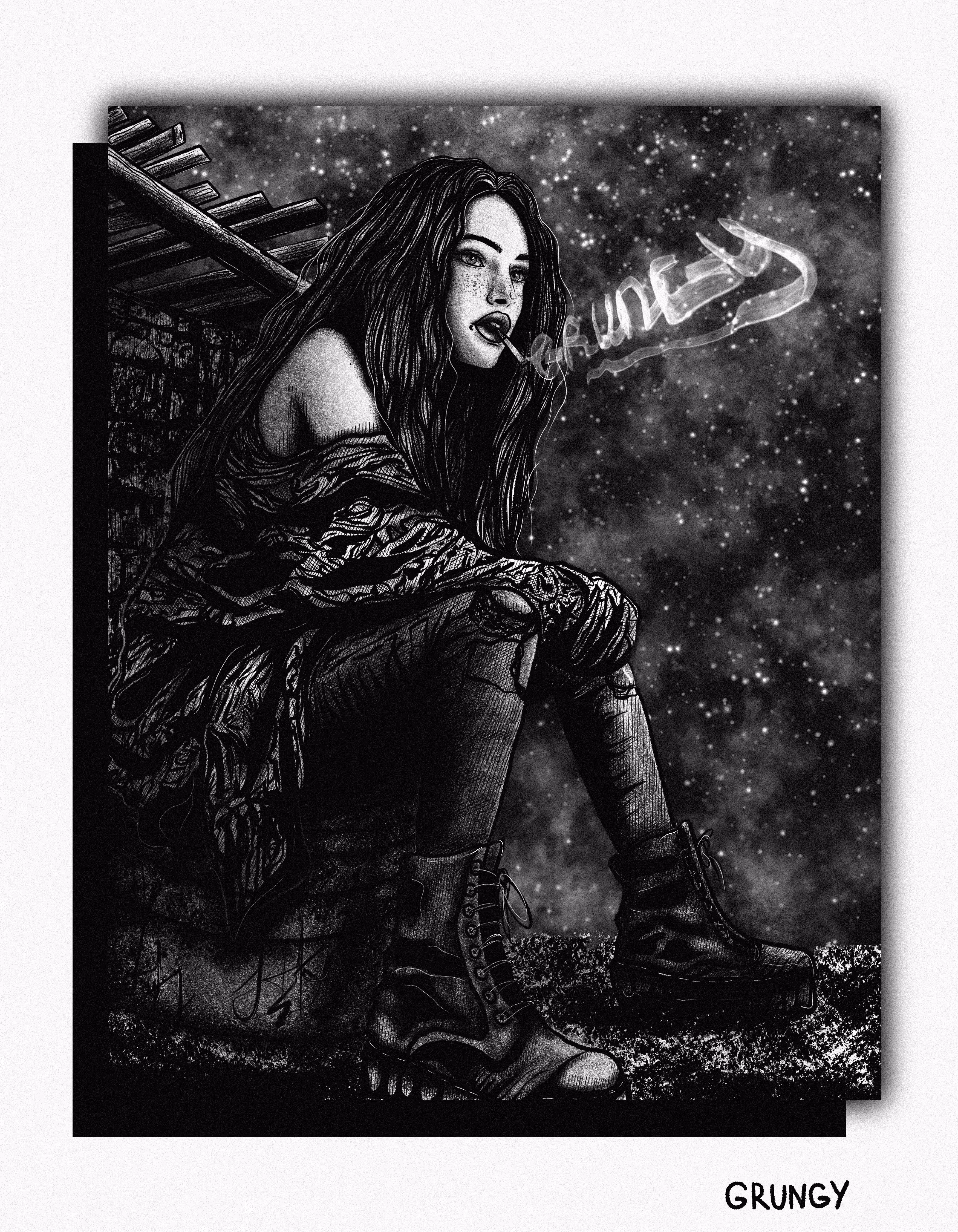 grungy.