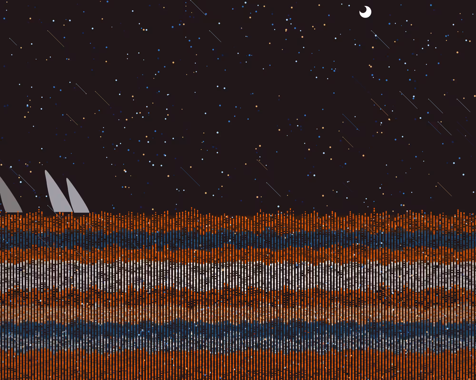 dangerous,ocean,shooting star and night #10