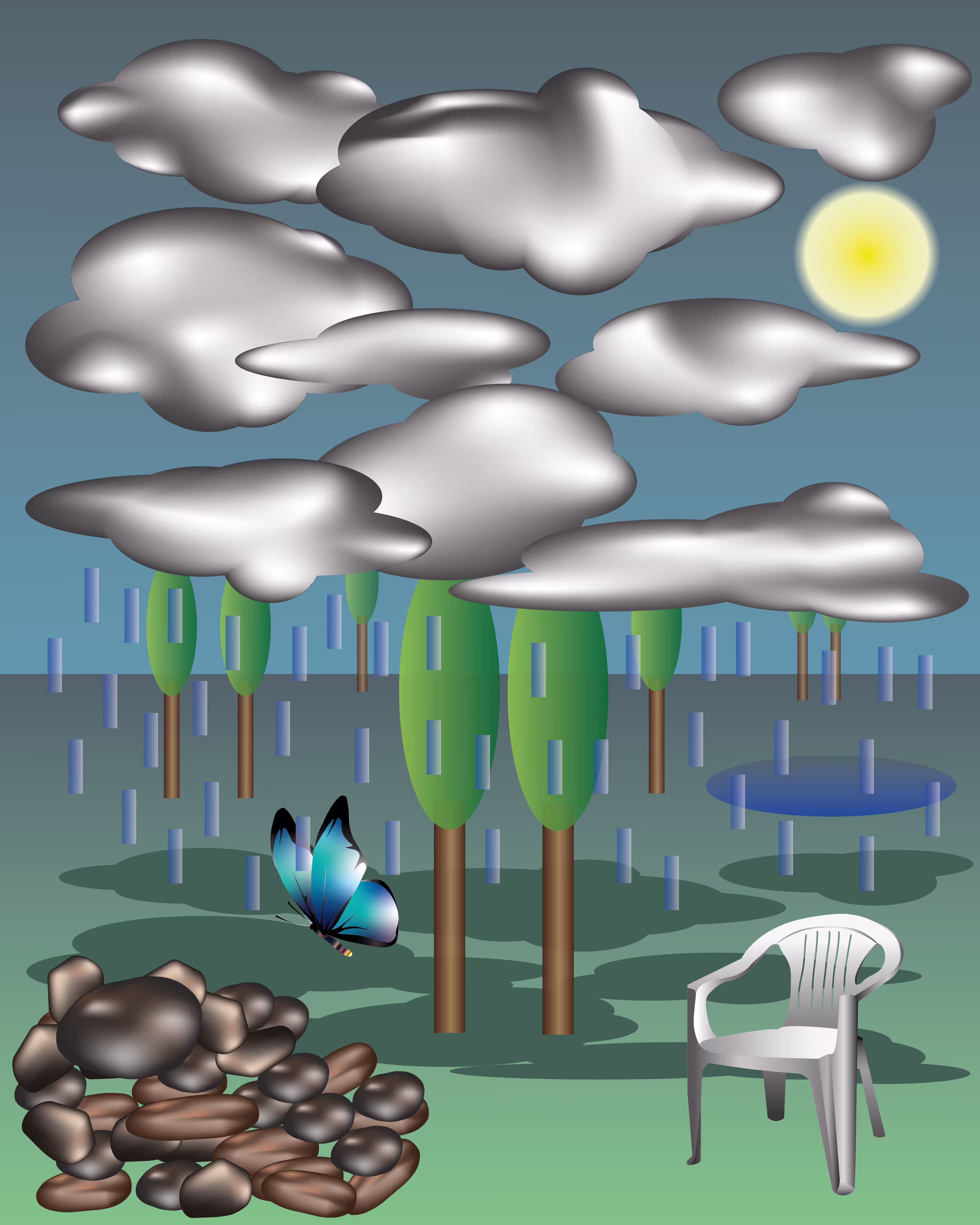 The sound of rain