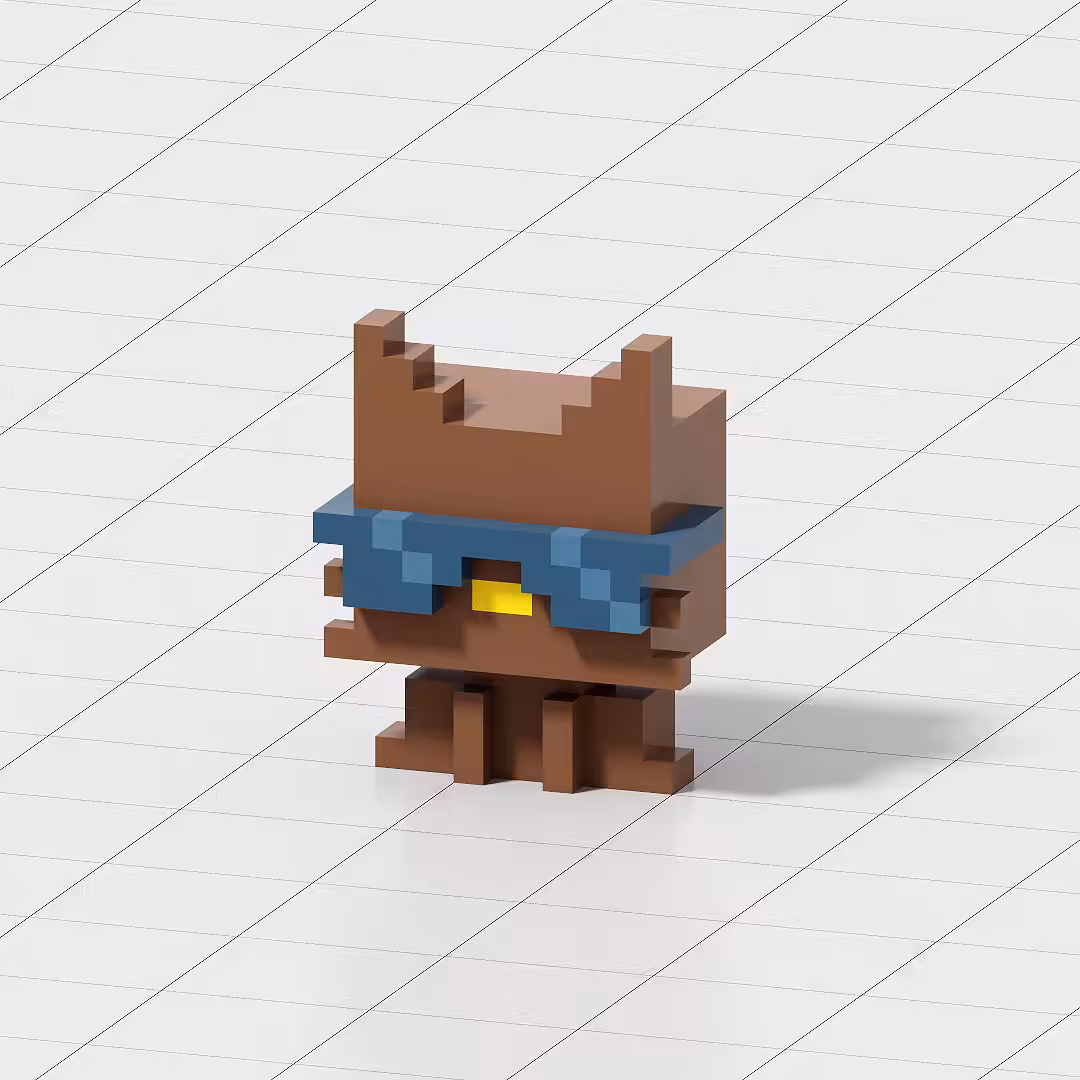 Crypto Voxel Cat #003