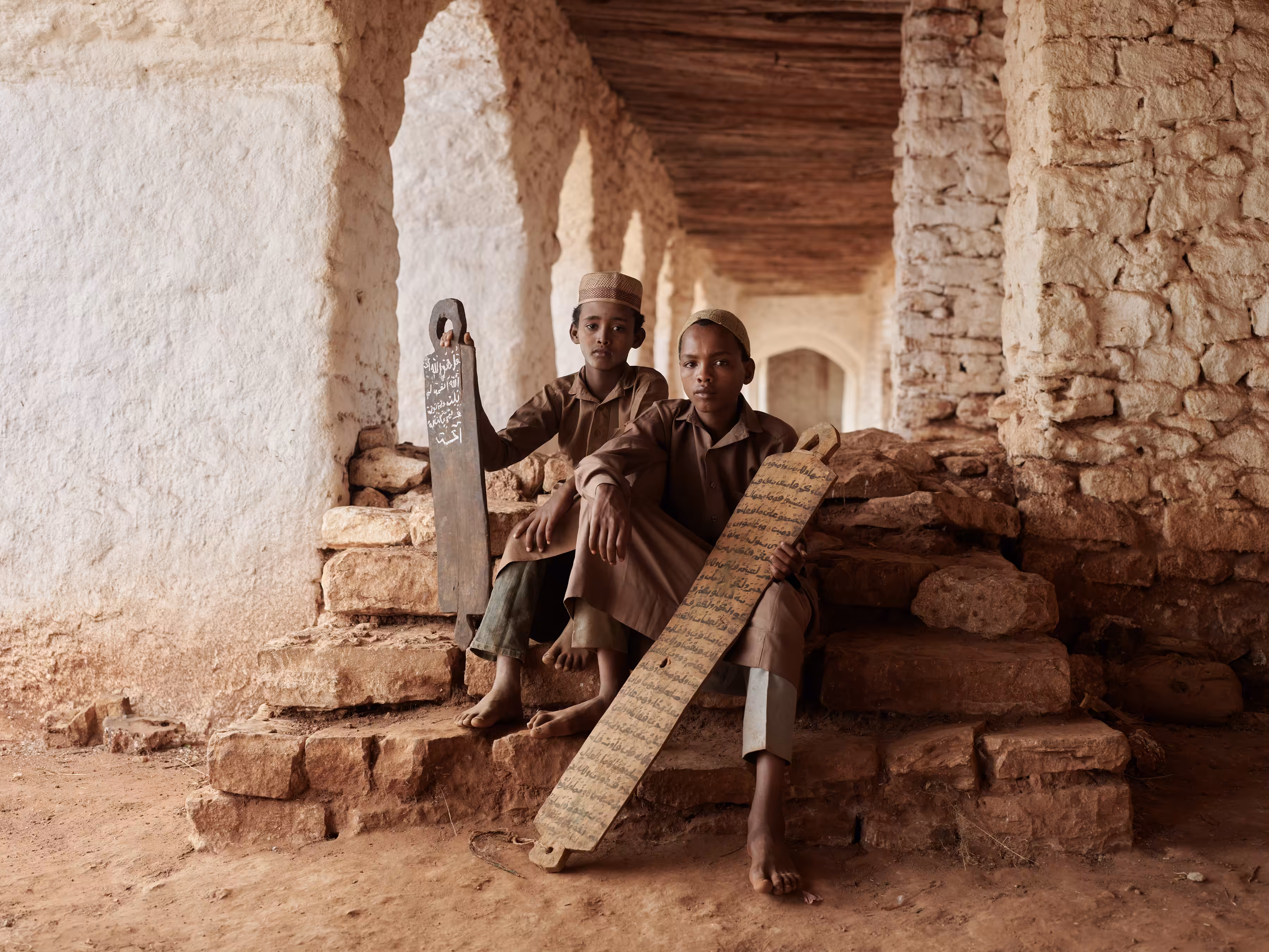 Ethiopia - Sebahaddin and Minkerim with Quran Tablets