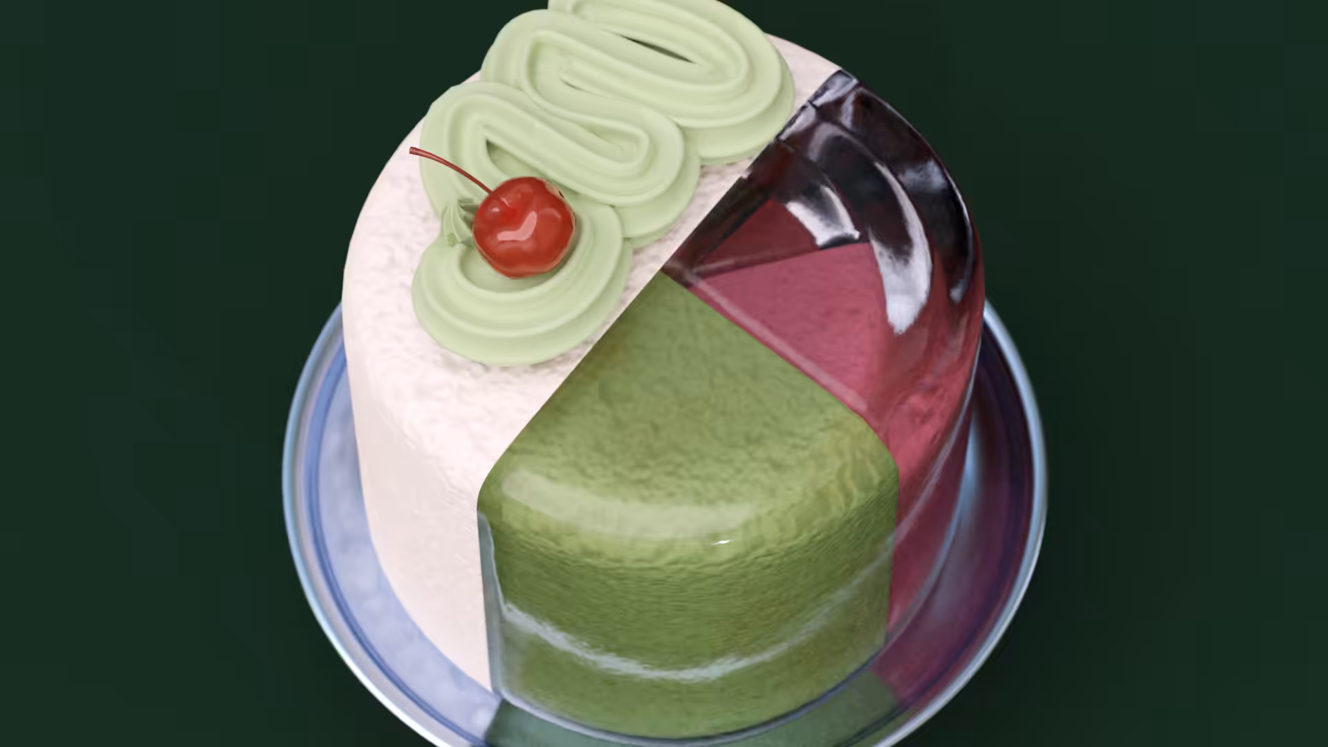 Cake for a youth going on a journey alone - Cherry Pistachio