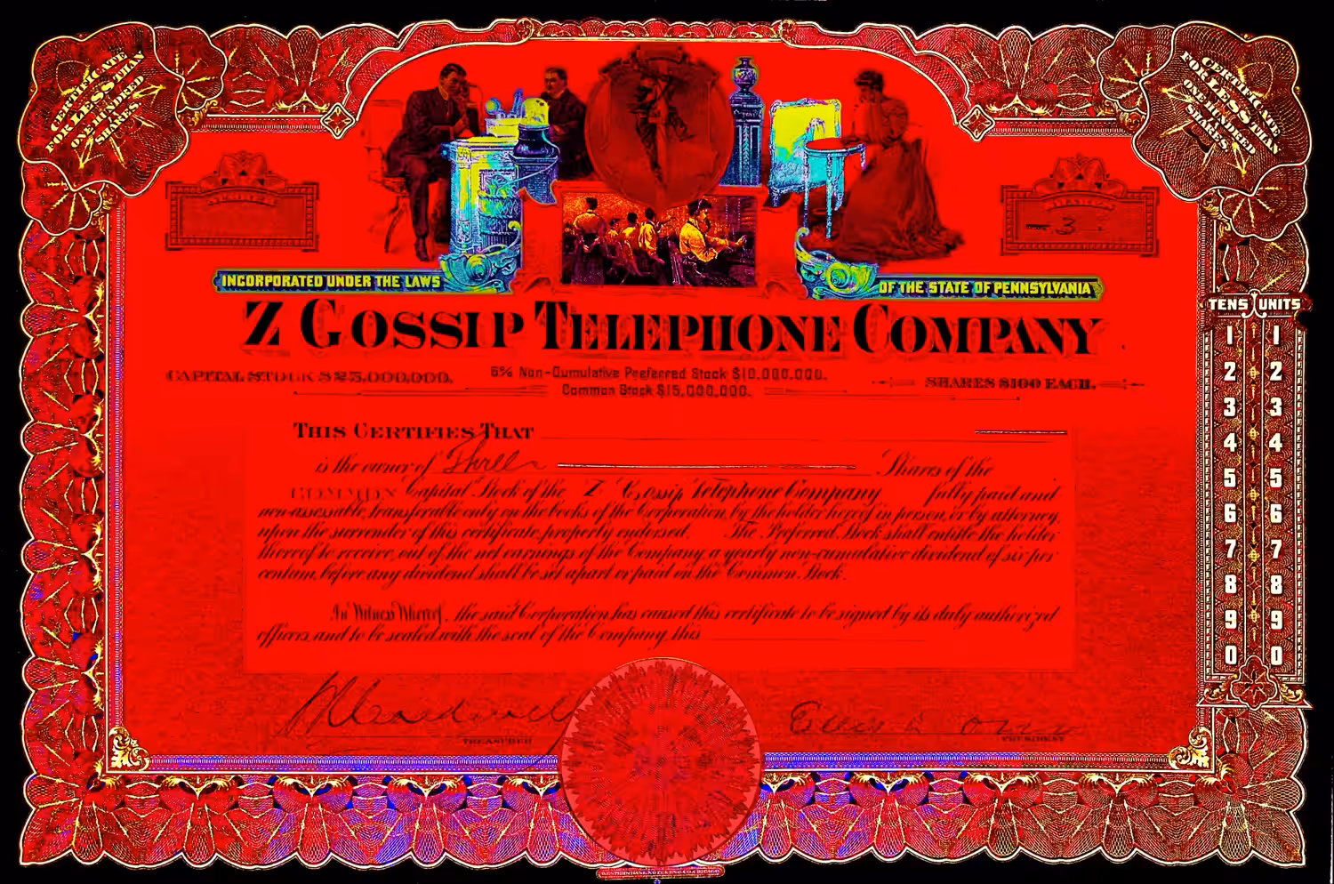 Z Gossip Telephone Company Z1