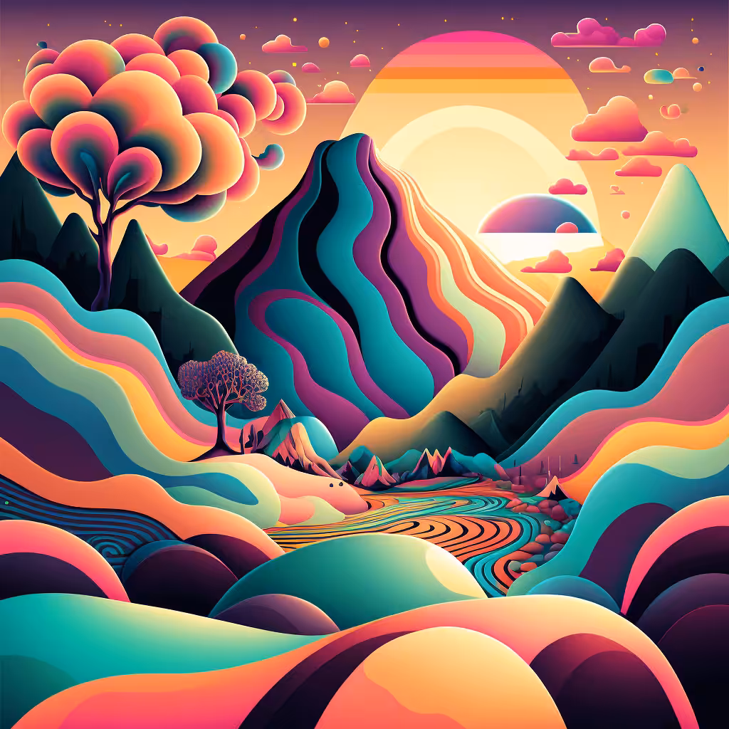 Psychedelic Landscape #38